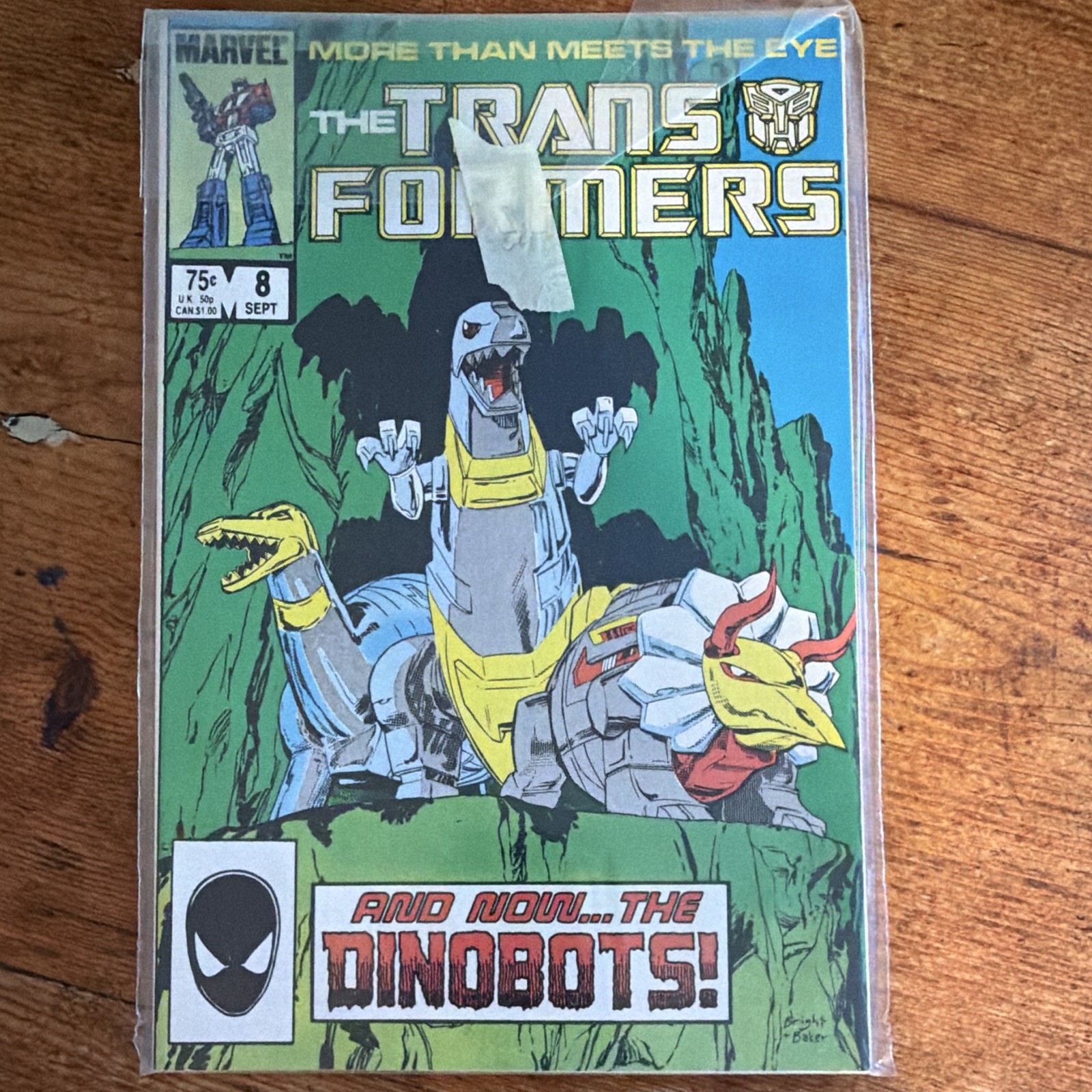 Marvel The Transformers #8 Dinobots Bob Budiansky Gulacy Baker