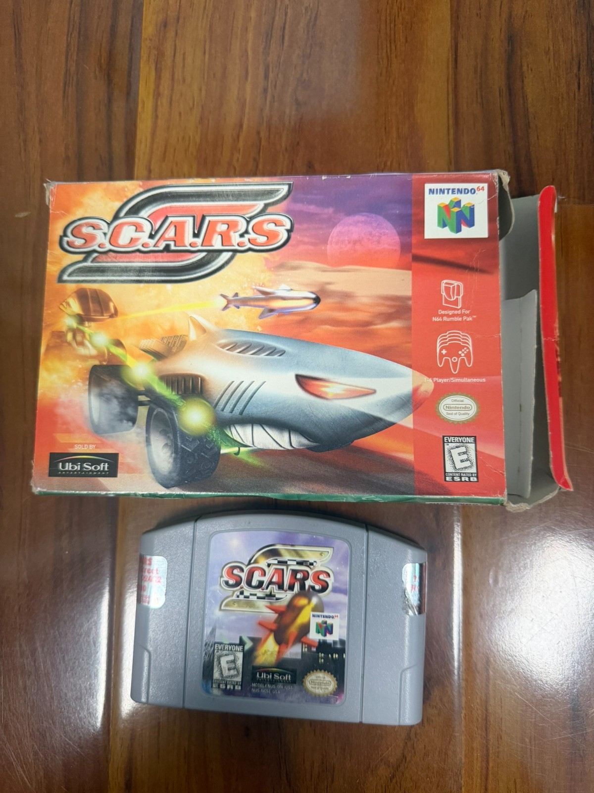 SCARS S.C.A.R.S Nintendo 64 N64 1998 Cartridge Case No Manual Authentic Ubisoft 