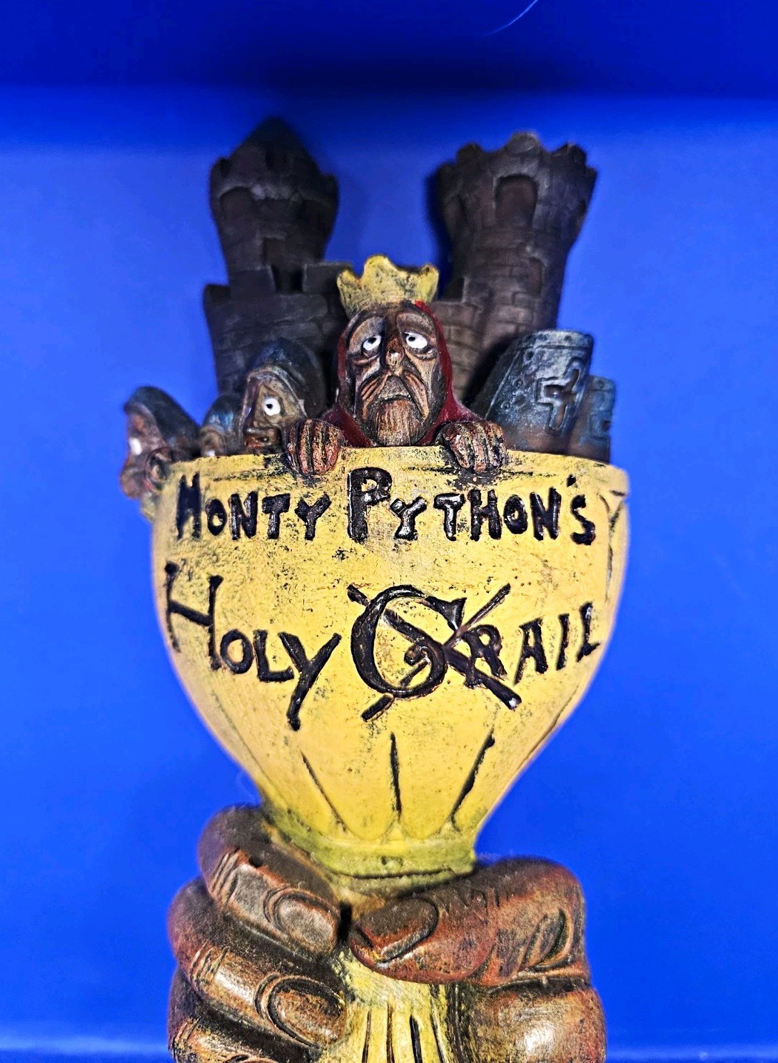 Monty Python's Holy (Ail) Grale Ale Black Sheep Carved Brewery Beer Tap 1999