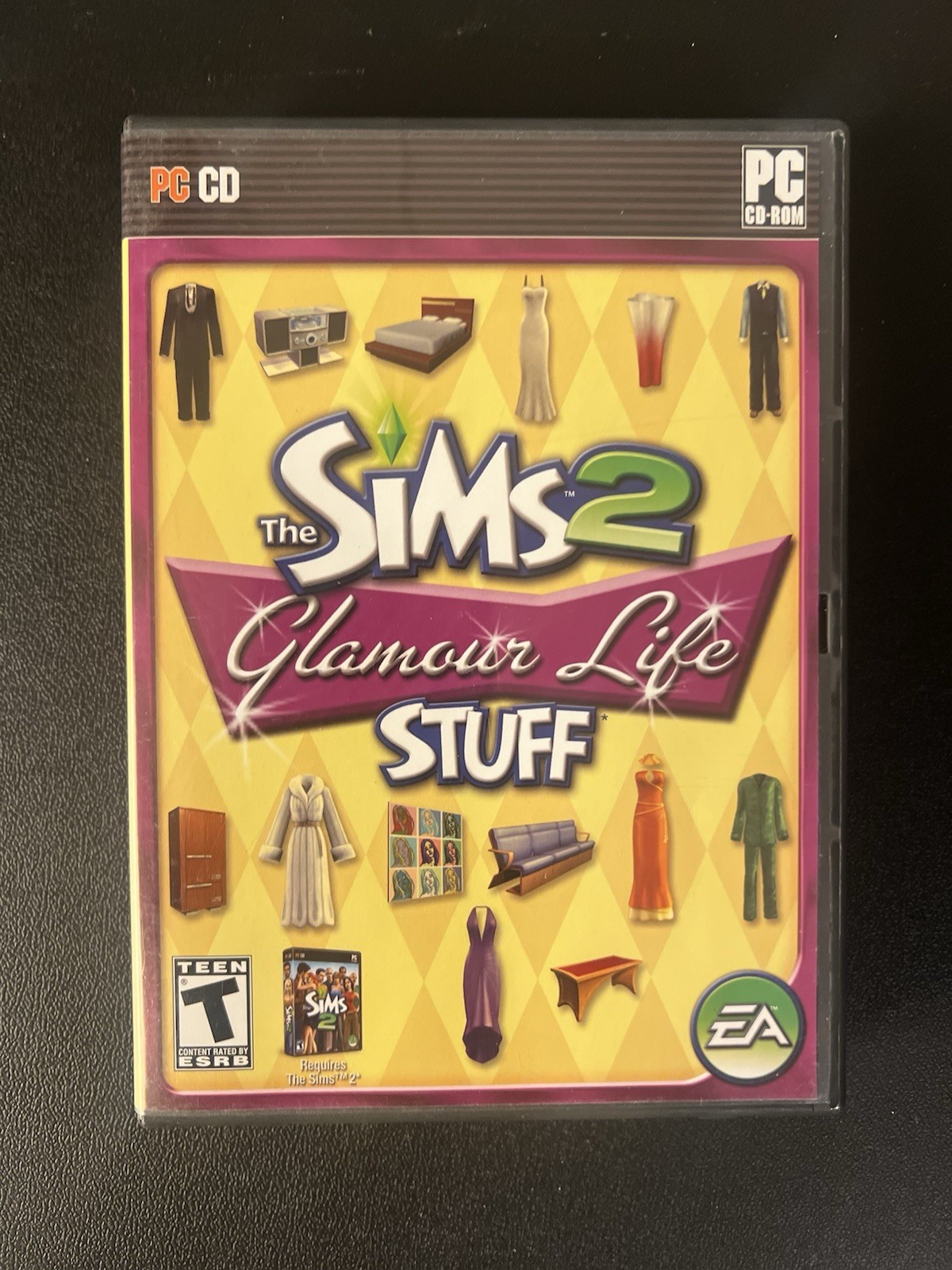 Sims 2: Glamour Life Stuff (PC, 2006) CIB