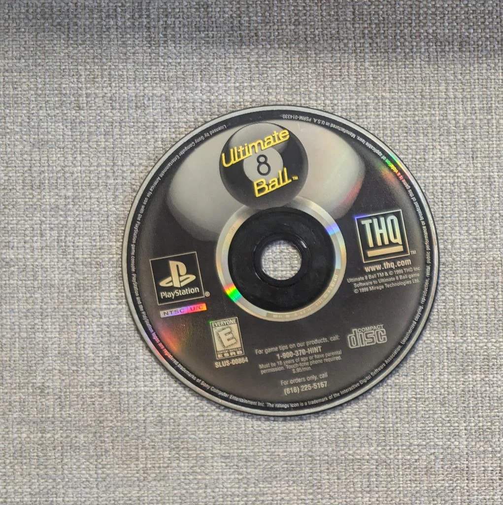 Ultimate 8 Ball (Playstation) *SLOW SHIPPING* - NO TRACKING
