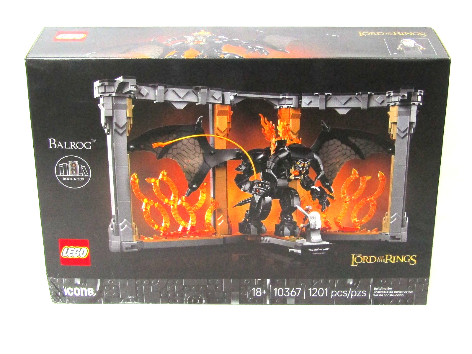 LEGO The Lord of the Rings: Balrog Book Nook 10367 - Sealed, Box Damage