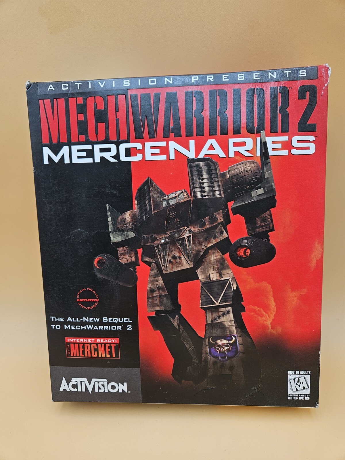 MechWarrior 2: Mercenaries (PC, 1996) Big Box New Sealed Minor Box Damage