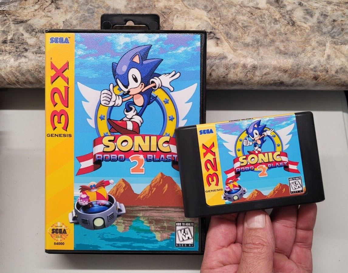 Sonic Robo-Blast 2 for Sega 32X v0.2a with Case and Artwork