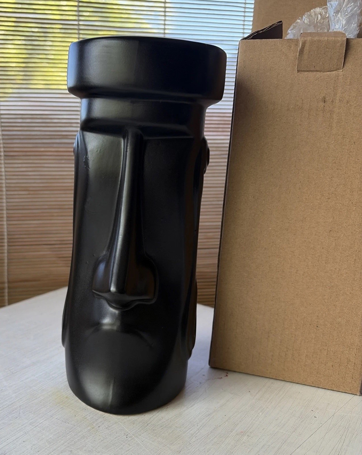 This Is Stolen Rum Moai Sophisticate Tiki Mug Derek Yaniger Tiki Farm Black