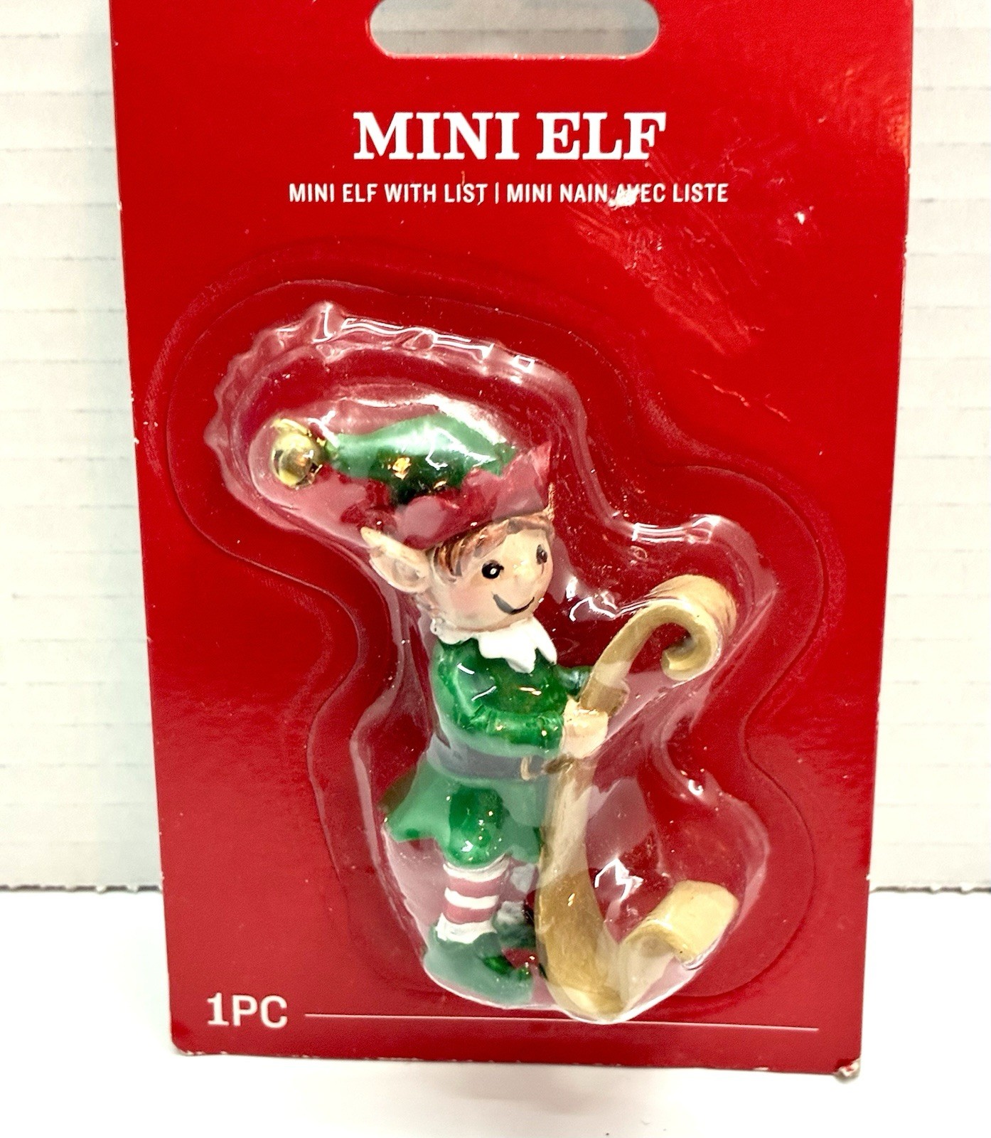 Darice Mini Elf Figurine With List 3-5 Inches 2019 Doll House