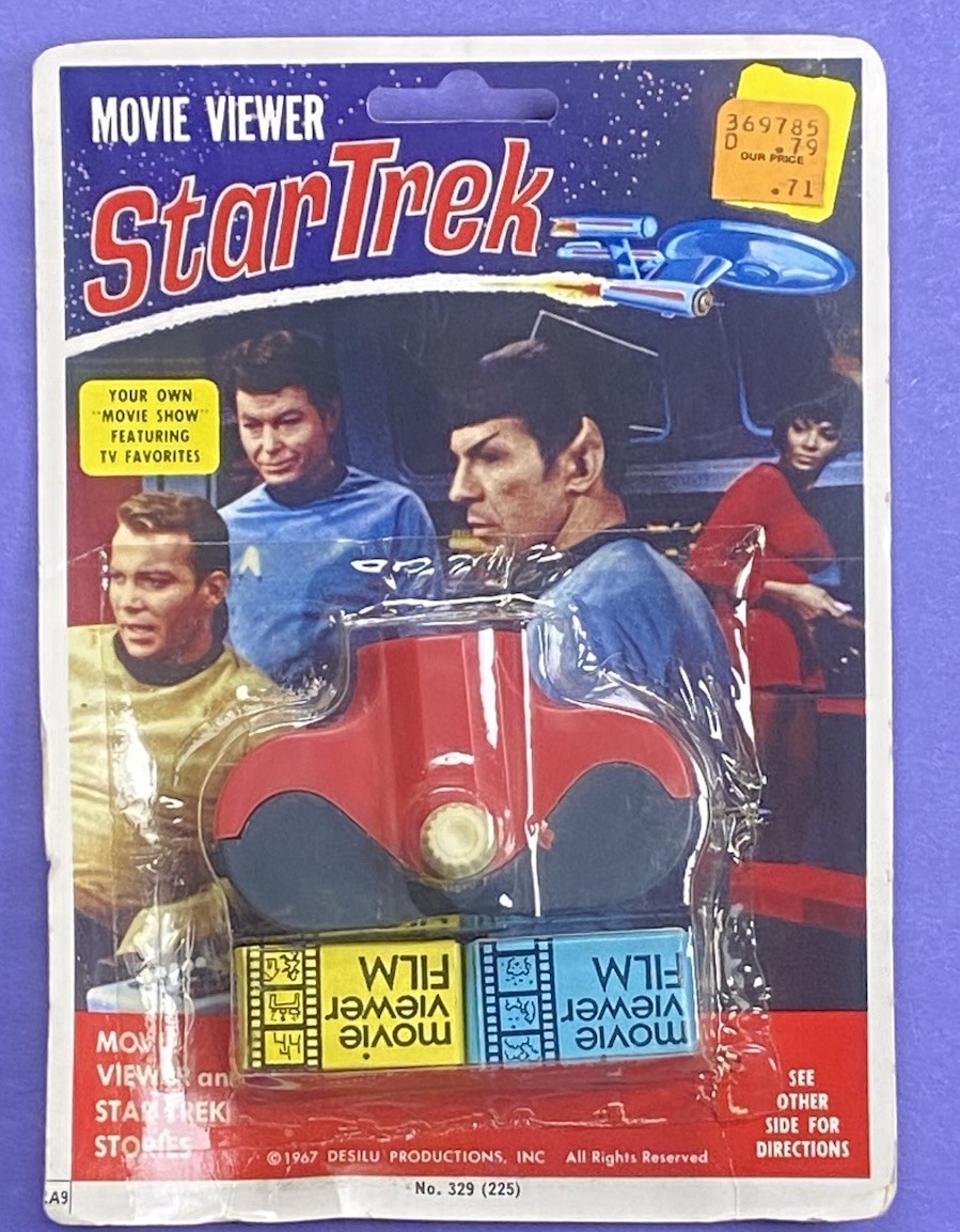 👍🔥🤯 Vintage 1967 Chemtoy Star Trek Movie Viewer Desilu Unpunched Carded