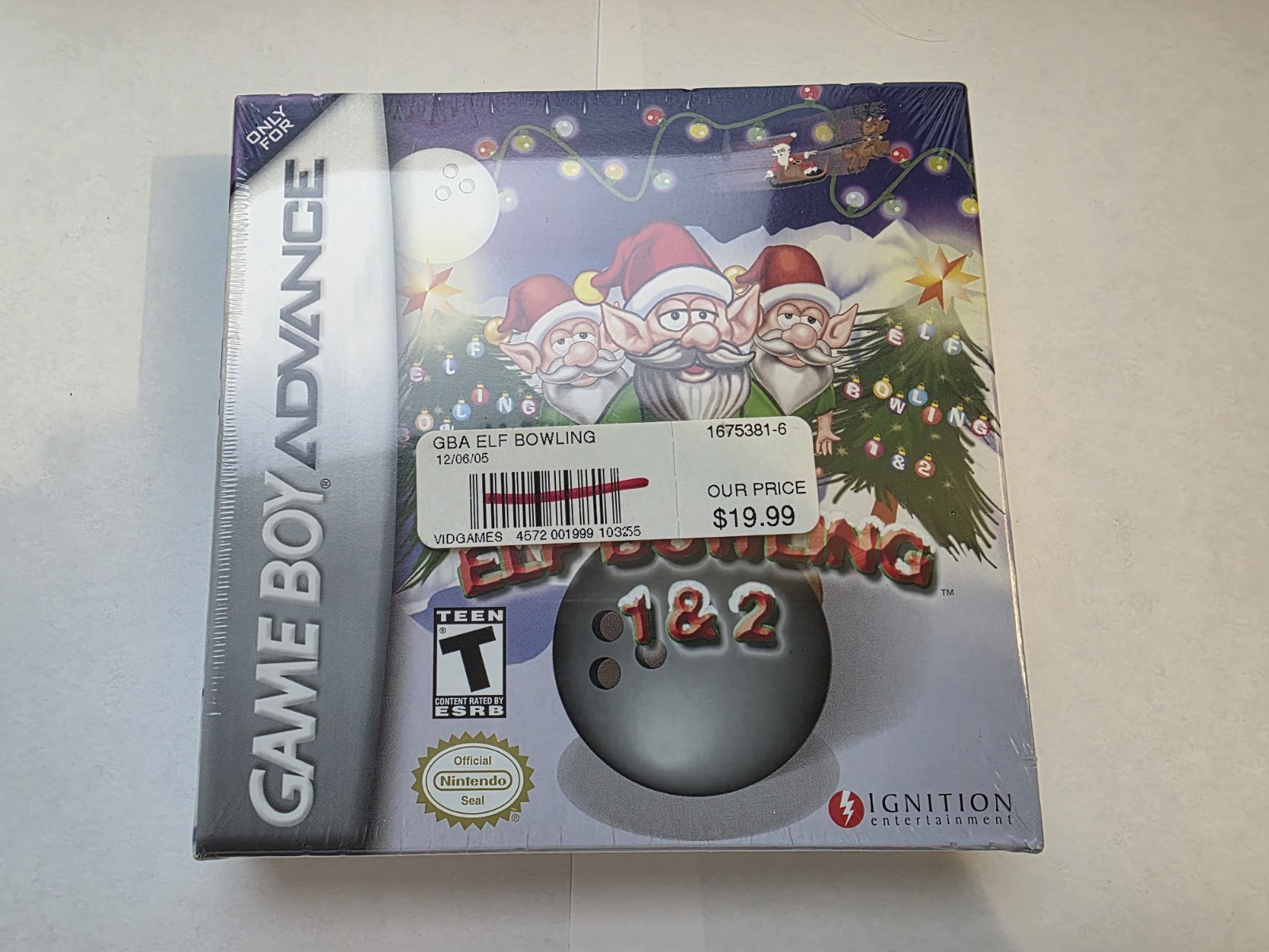 Elf Bowling 1 & 2 GBA Nintendo Game Boy Advance 2005 Brand New Sealed Rare HTF