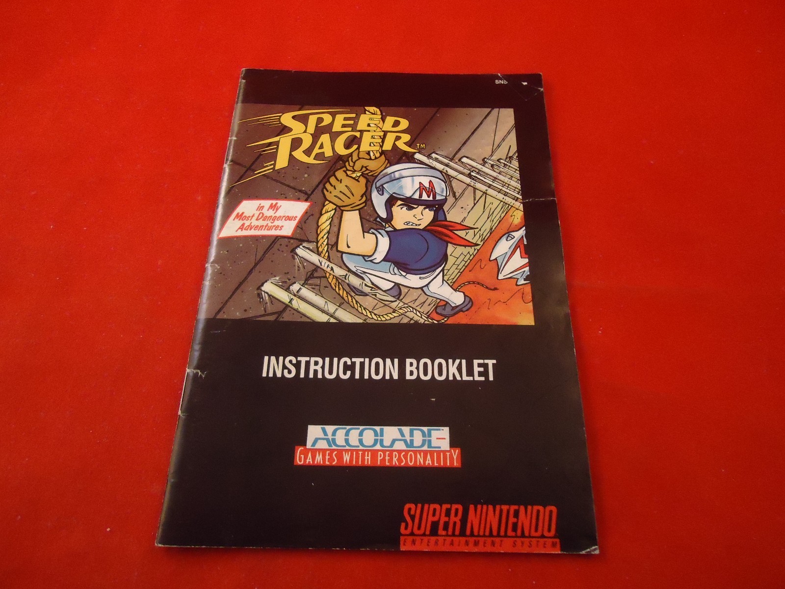 Speed Racer Super Nintendo SNES Instruction Manual Booklet ONLY