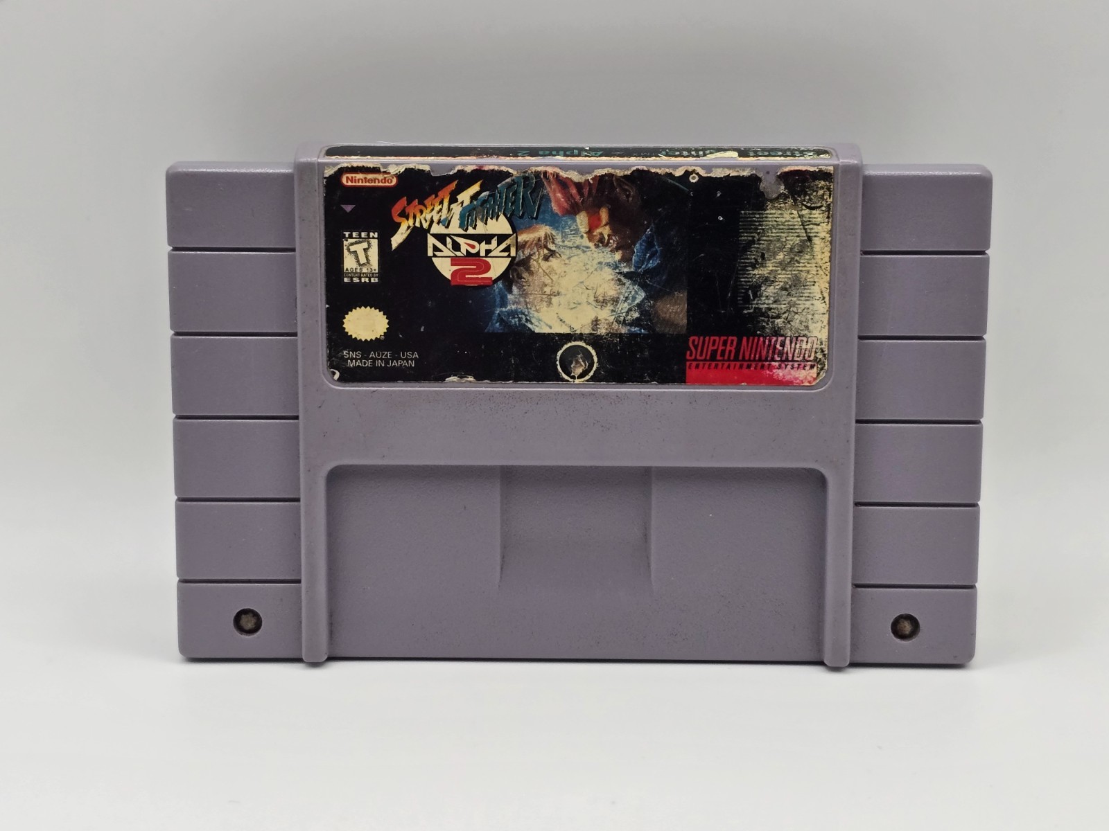 Street Fighter Alpha 2 (Super Nintendo, 1996) Cartridge Only Tested