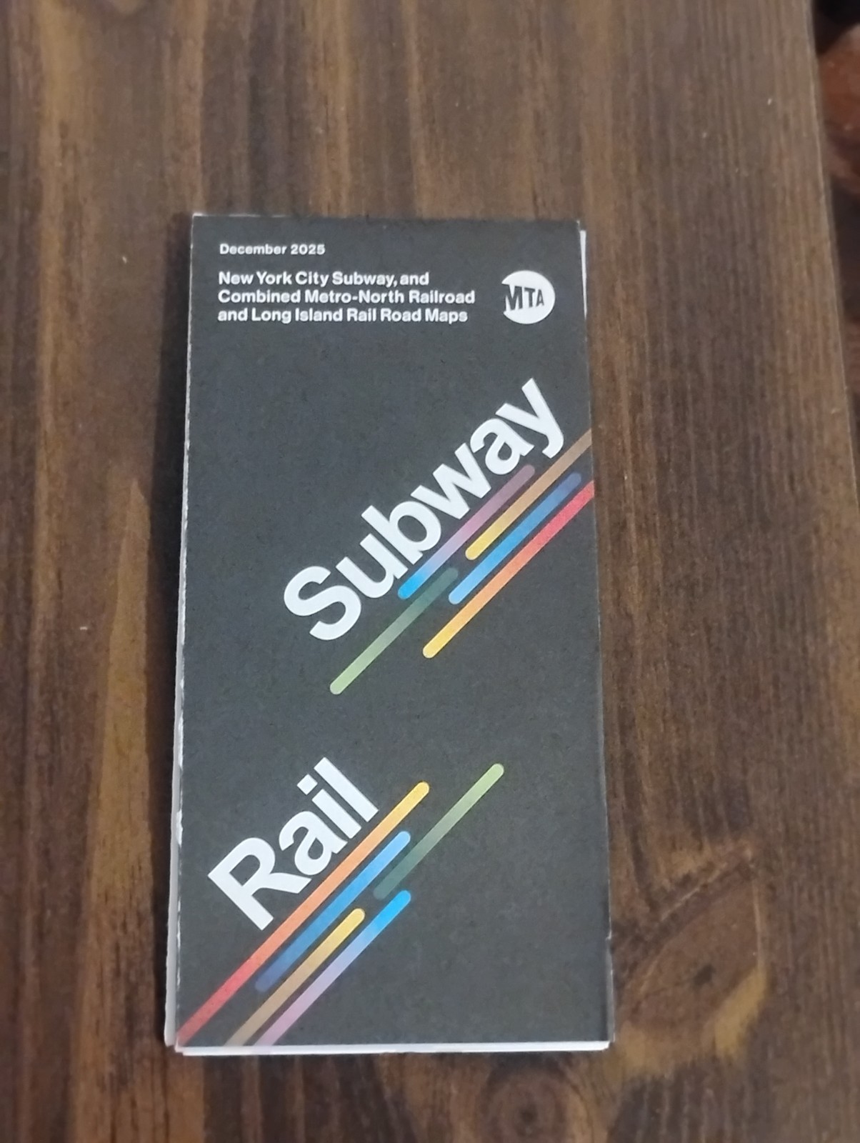 New York City NYC MTA Subway Railroad Map December 2025 Edition