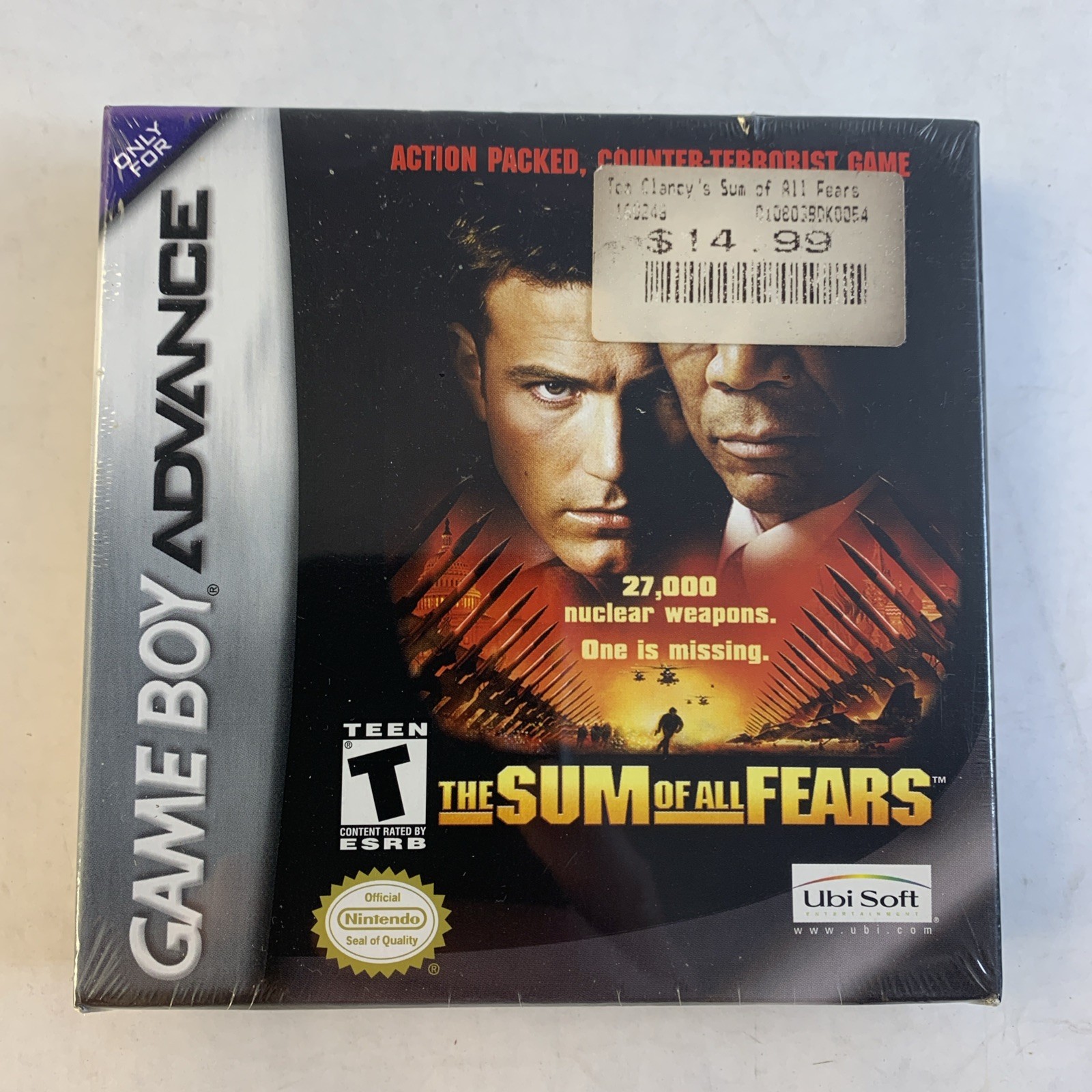The Sum of All Fears Nintendo Gameboy Advance GBA Game Cart New Sealed