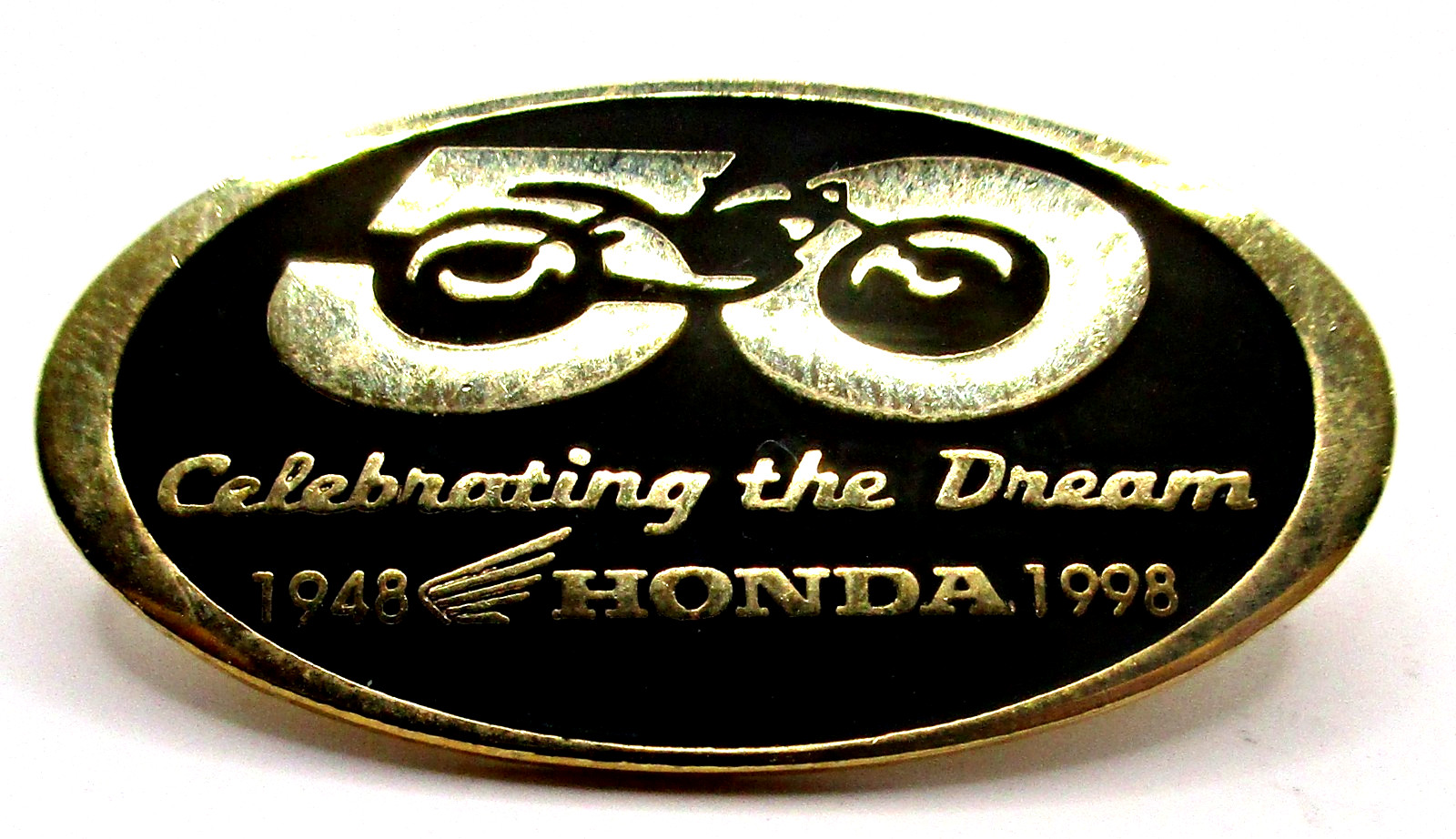 Vintage American HONDA Co. 1948-1998 50th Celebrating the Dream Motorcycle Pin