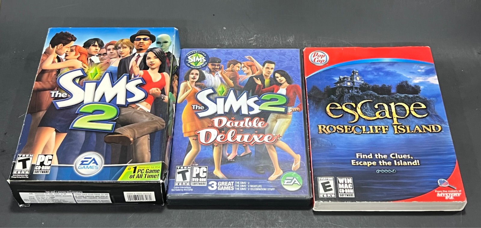 Various PC Computer Games Lot: The Sims 2, CSI, Carnivores: Ice Age, More