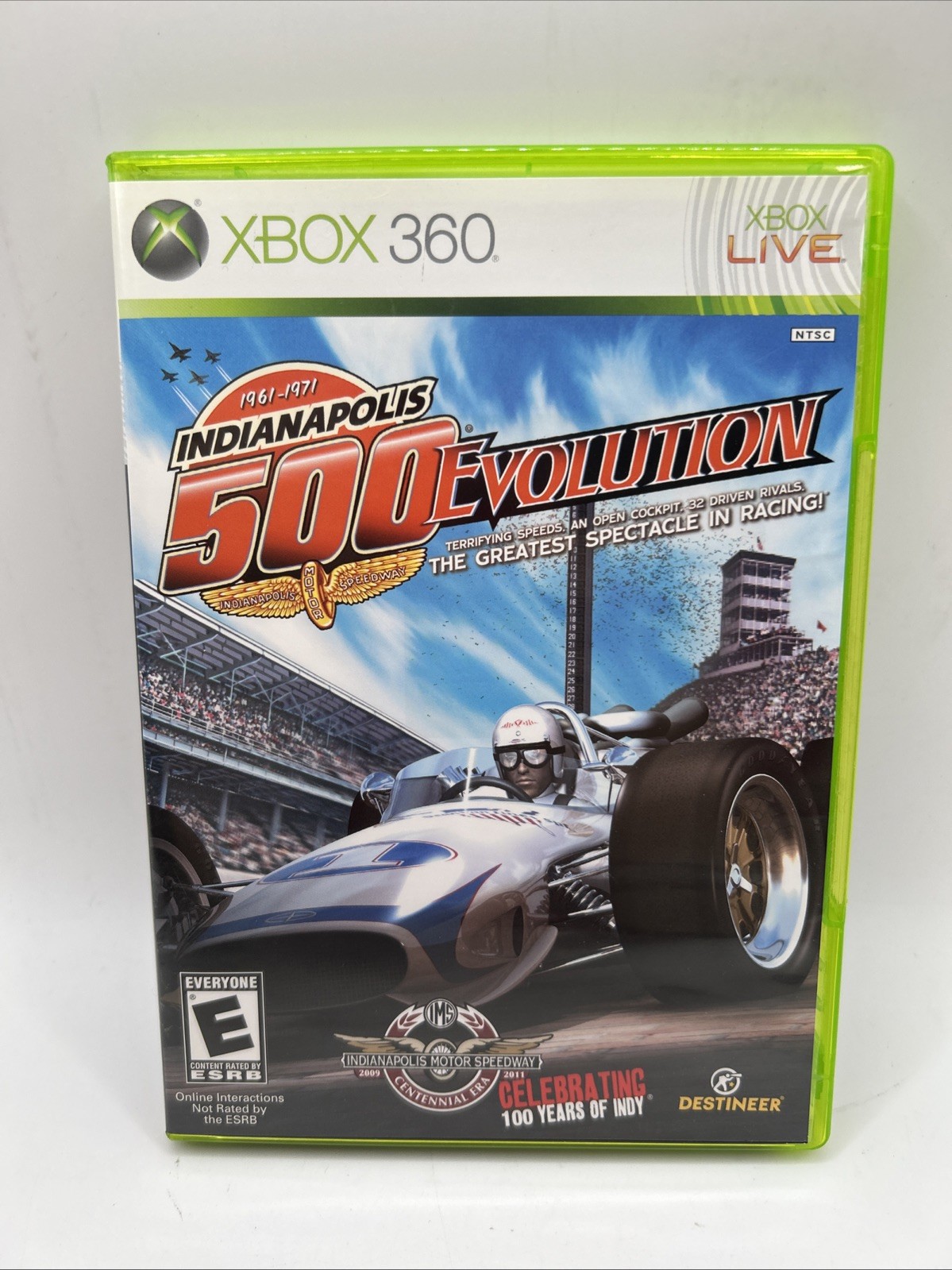 Indianapolis 500 Evolution (Microsoft Xbox 360, 2009) Tested Complete 