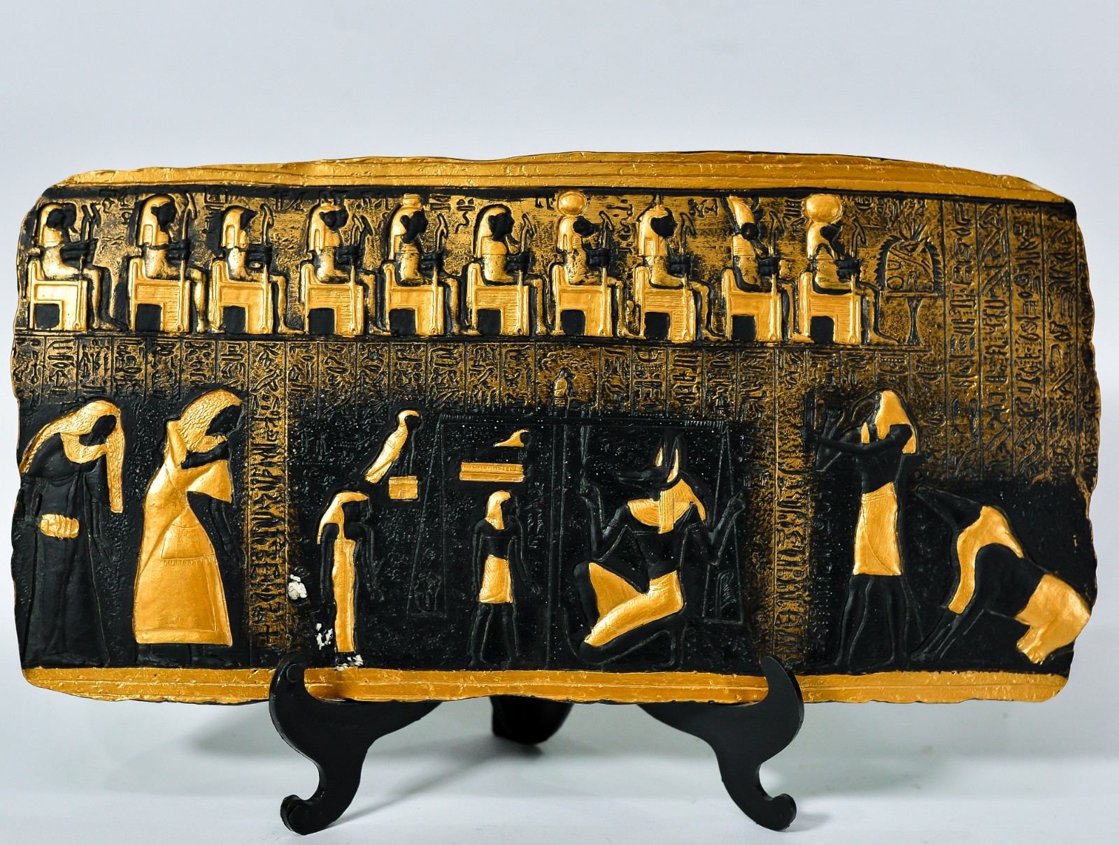 Egyptian Osiris Last Judgment Scene Wall Relief Crafted in Egypt