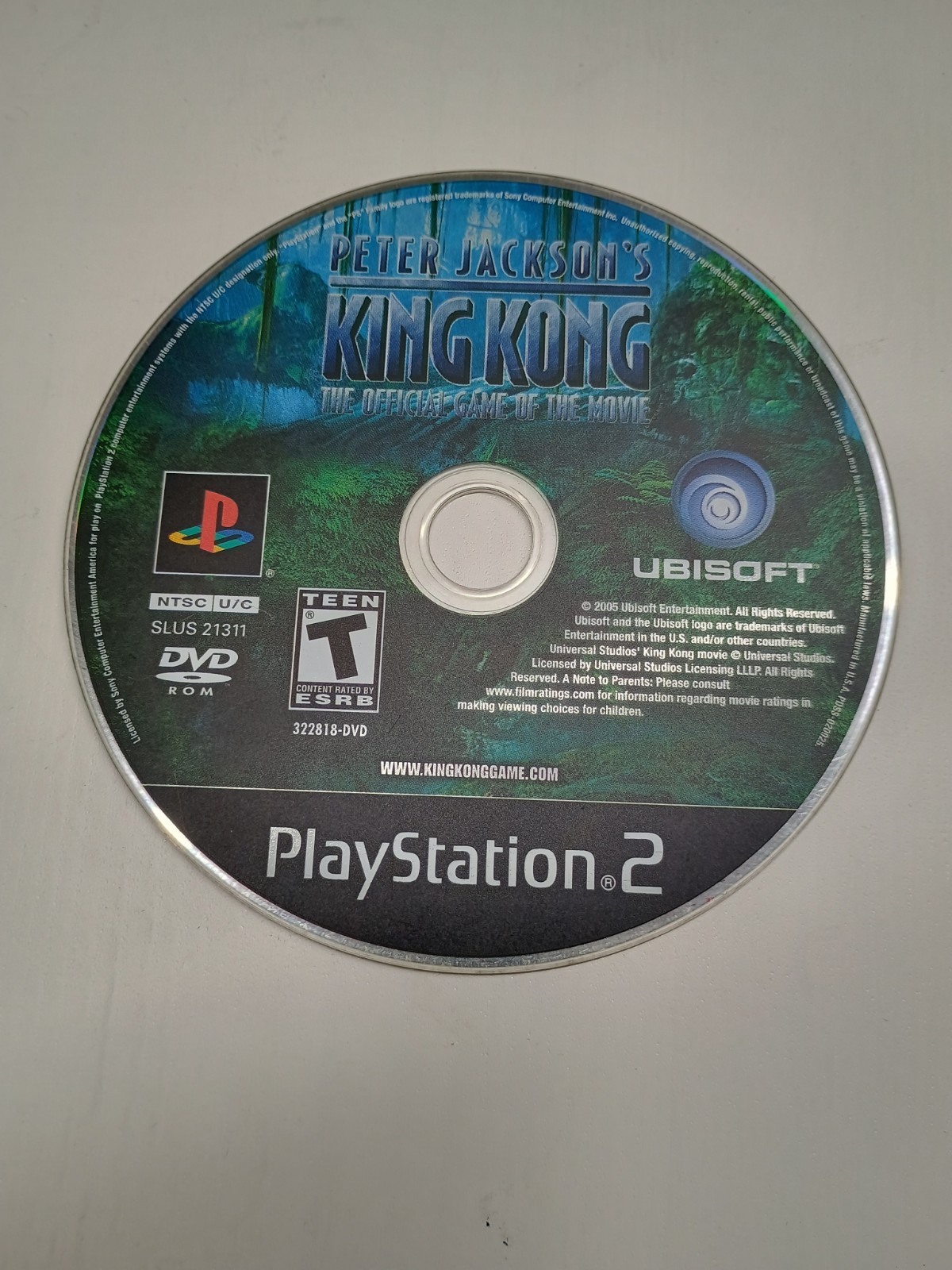 Peter Jackson's King Kong PlayStation 2 Video Game Teen Multiplayer DISC ONLY