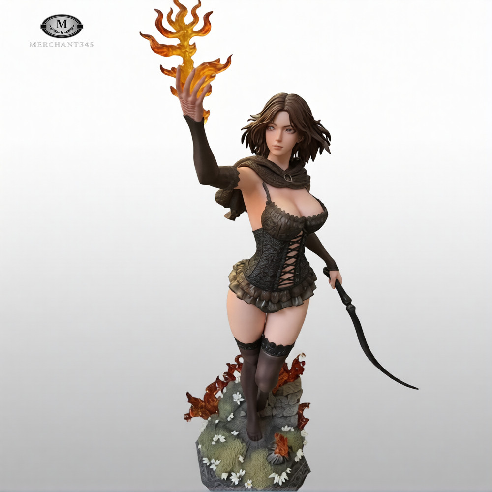 Elden Ring 20in Melina Figure Flame Rune Corset PVC Statue Toy