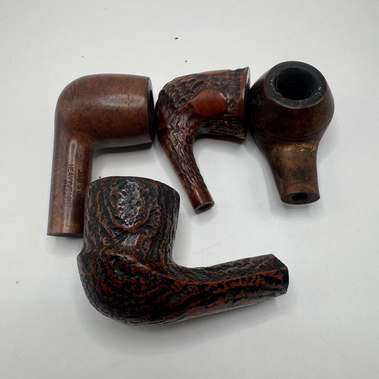 Lot of 4 Vintage Tobacco Pipes Italy - Judds Own - Brunette 930 - Meerschaum