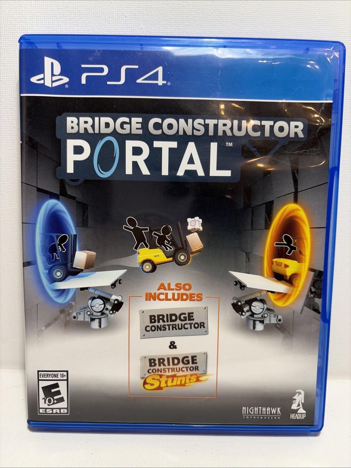 Bridge Constructor Portal- PlayStation 4 PS4, TESTED/WORKS w STUNTS *MINT DISC*