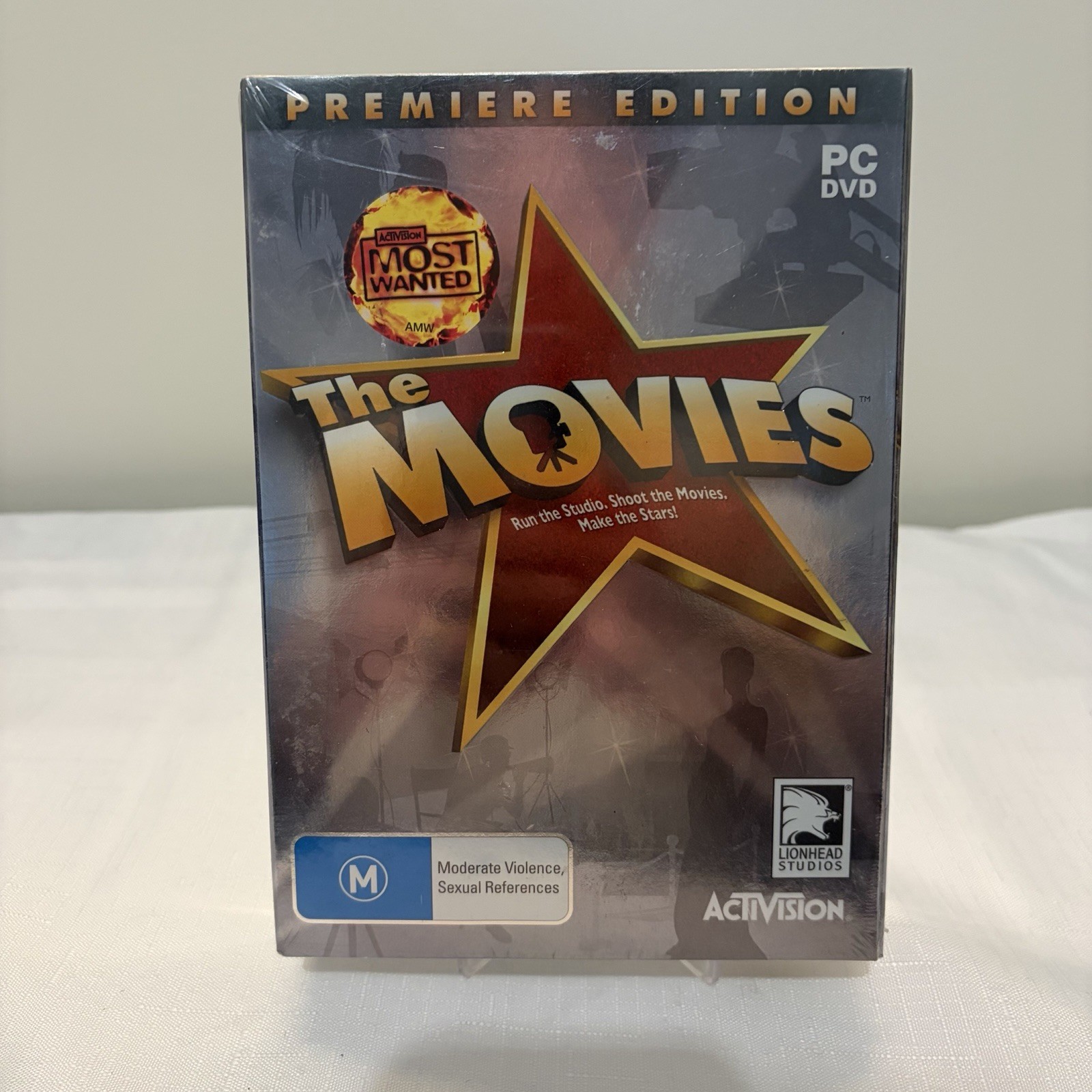 The Movies Premiere Edition PC DVD Game Sealed Australian Release Activision