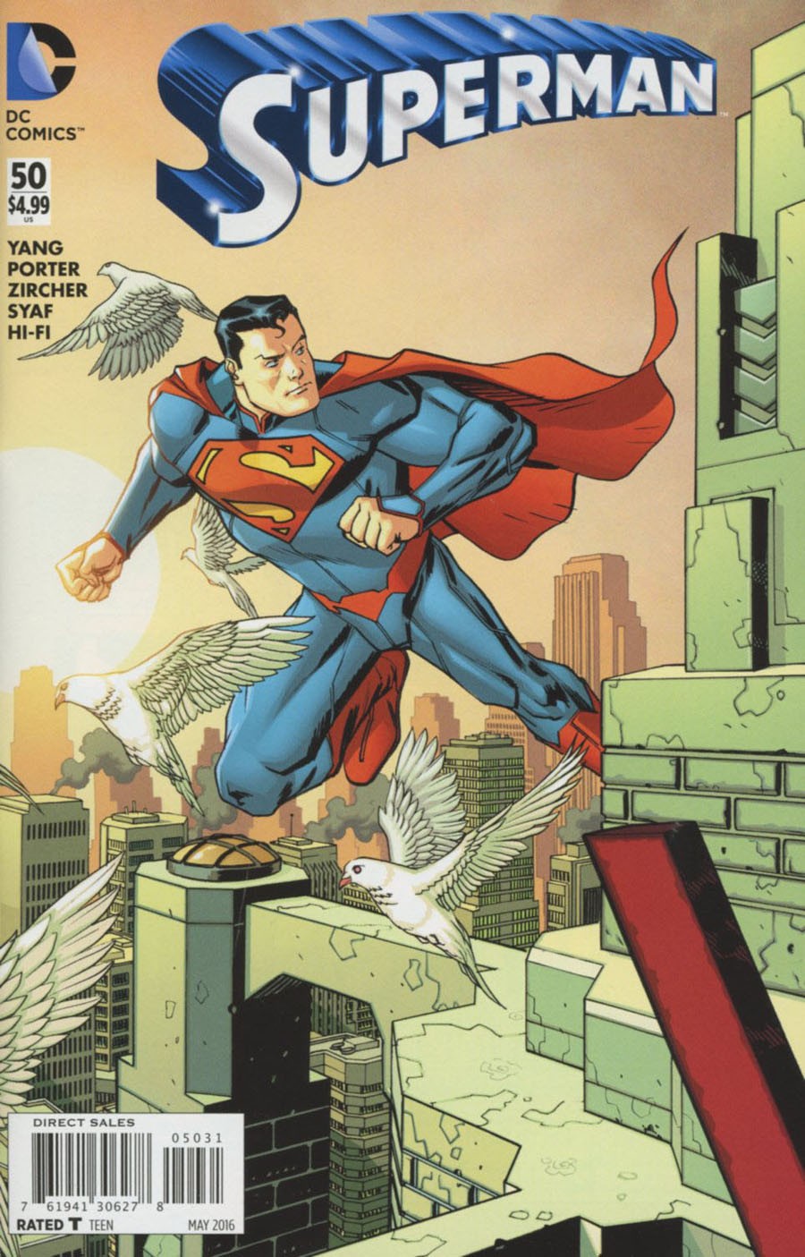 Superman Vol 4 #50 Cover D Incentive Dave Johnson Connecting Vari Near Mint