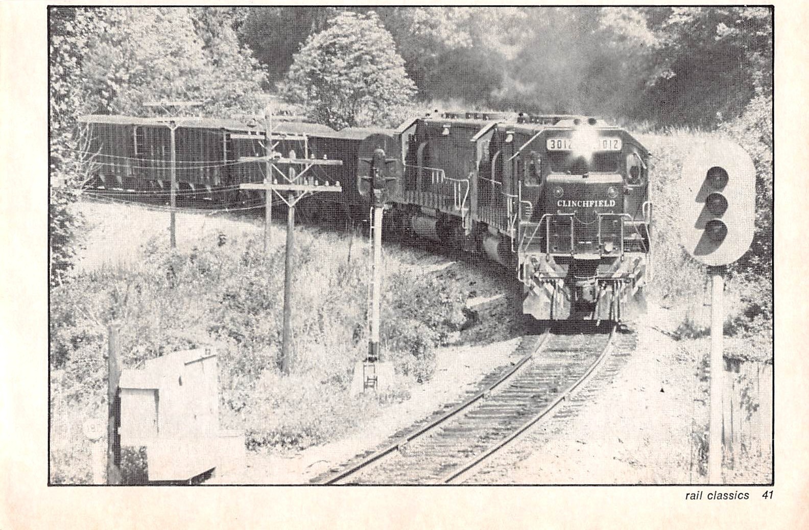 Clinchfield Coal Train Spruce Pine North Carolina 1982 Vtg Magazine Print Ad