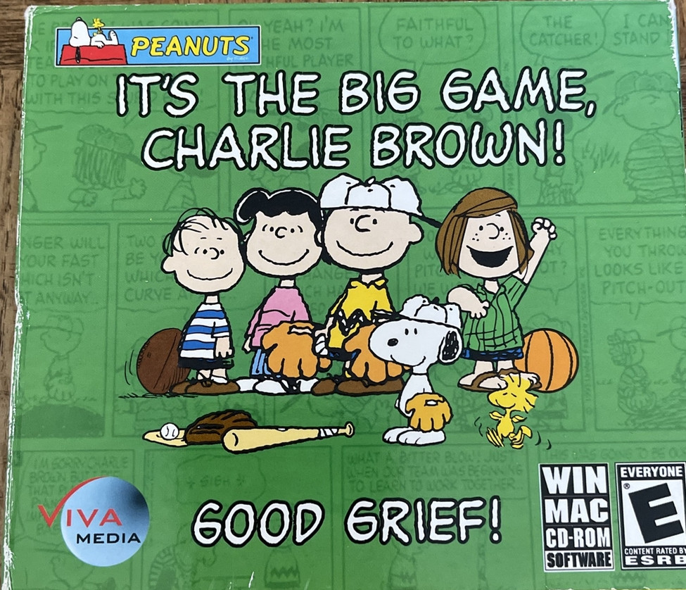 It’s The Big Game Charlie Brown  PC CD Rom-Rare Vintage-SHIPS N 24 HOURS