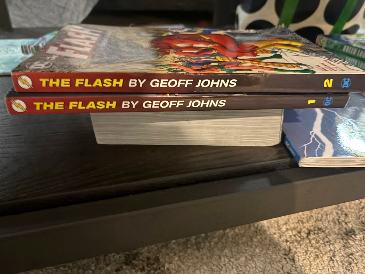 DC Comics The Flash by Geoff Johns Book One & Two Trade Paperback Graphic Novels