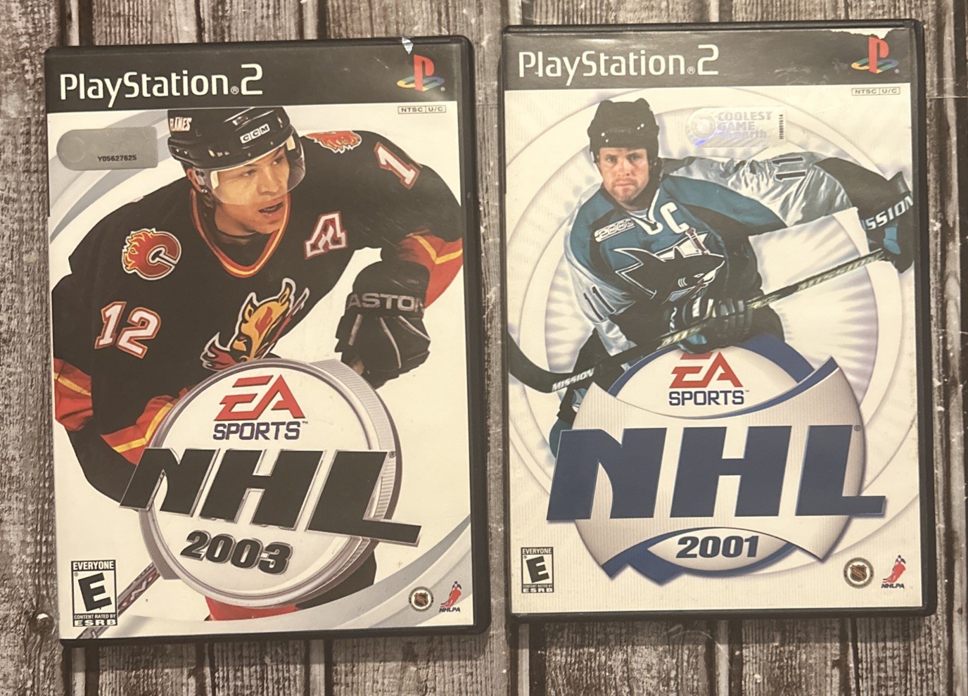 Lot EA Sports NHL 2003, NHL 2001, PlayStation 2/PS2 CIB-TESTED