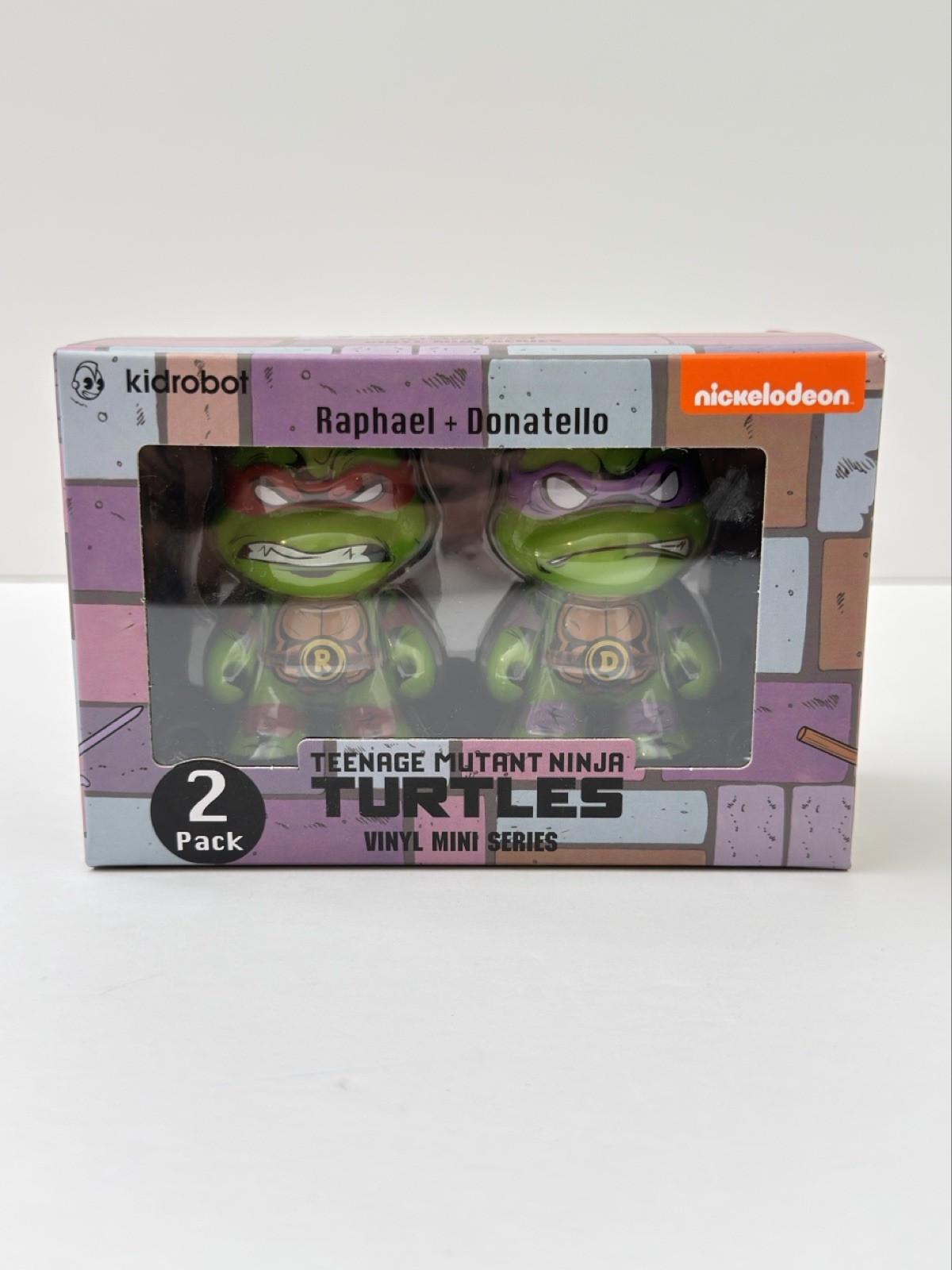 Kidrobot Teenage Mutant Ninja Turtles Vinyl Figures RAPHAEL DONATELLO 2 Pack