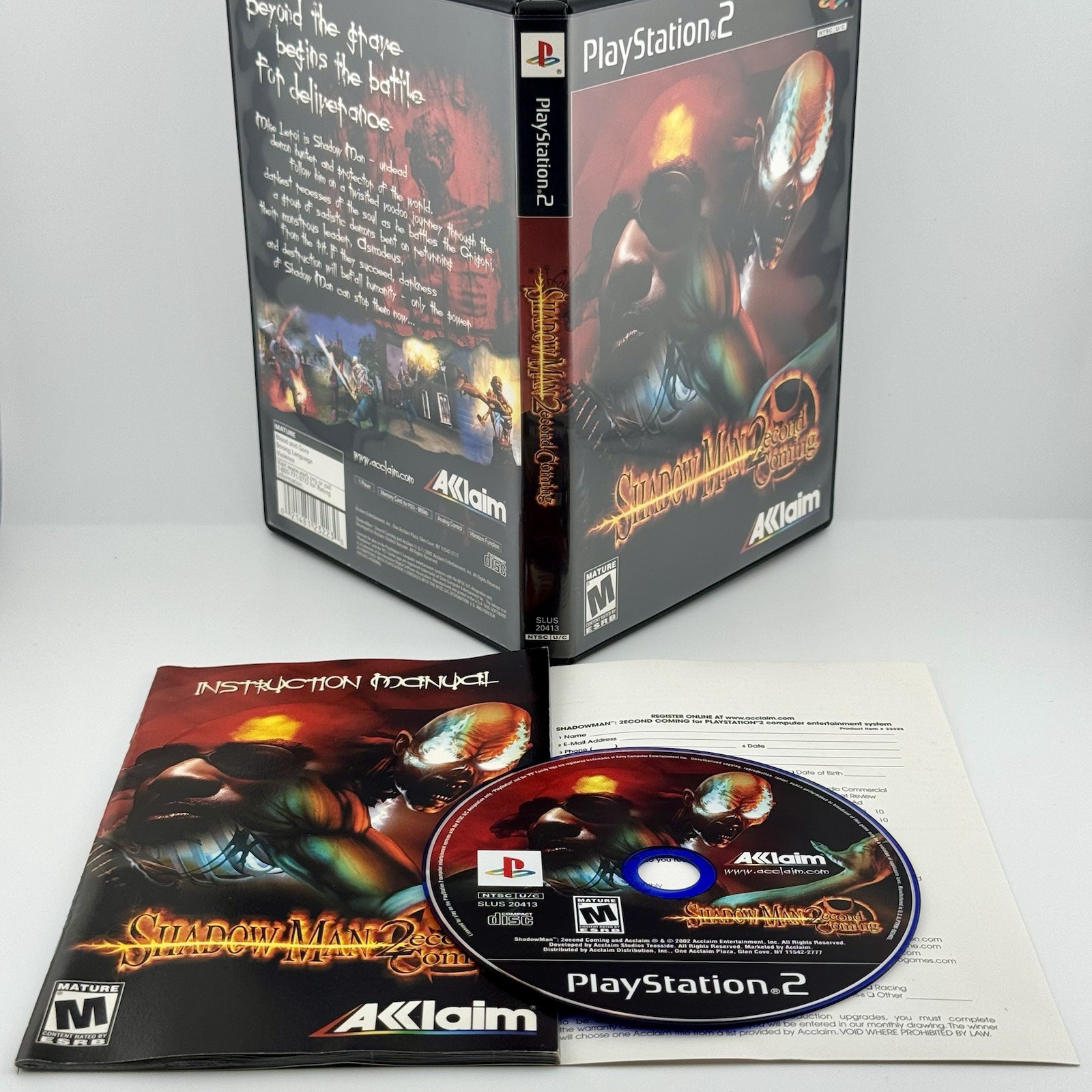 Shadow Man Second Coming 2econd (PlayStation 2 PS2) VGC CIB Complete W/ Reg
