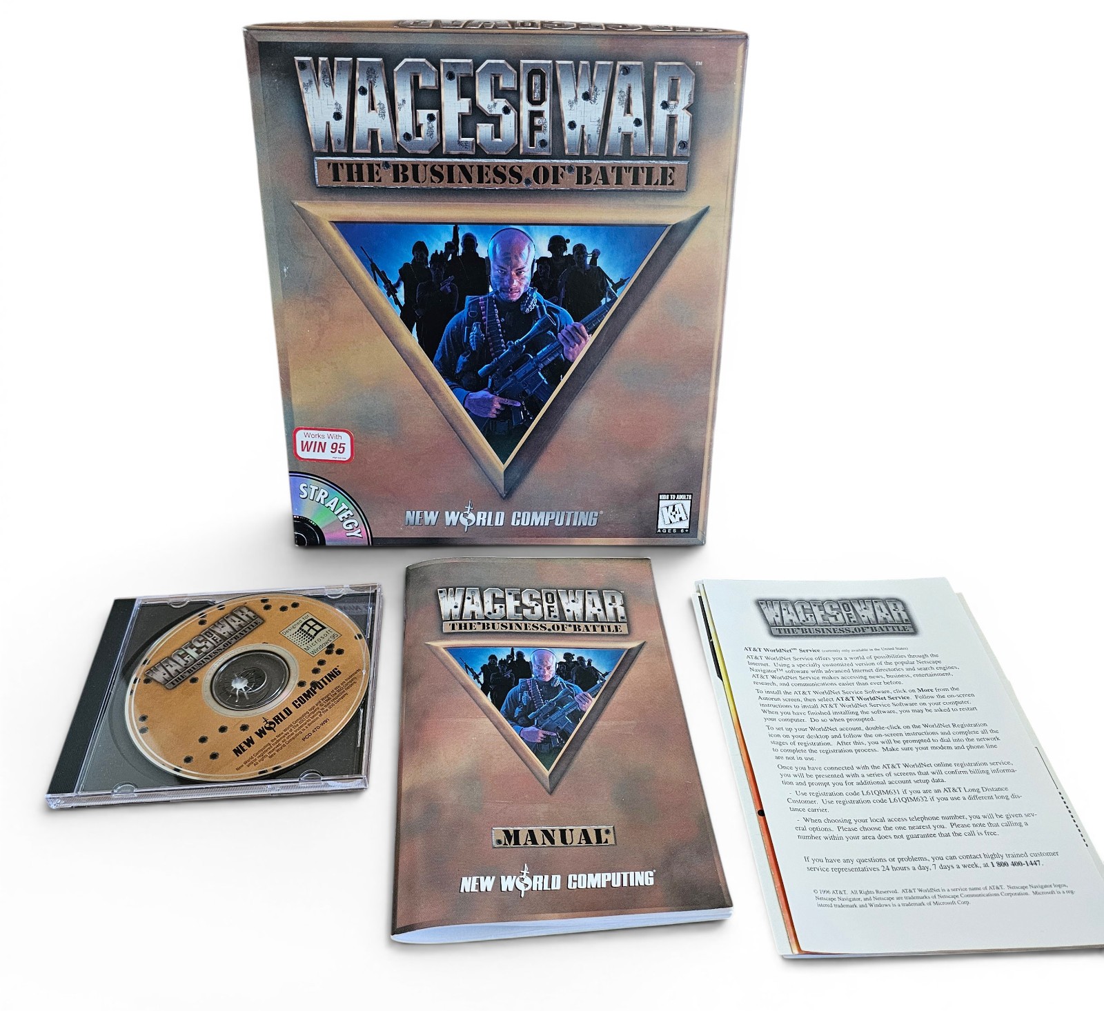 Wages of War - The Business of Battle, New World Computing c. 1996, PC CD Win 95