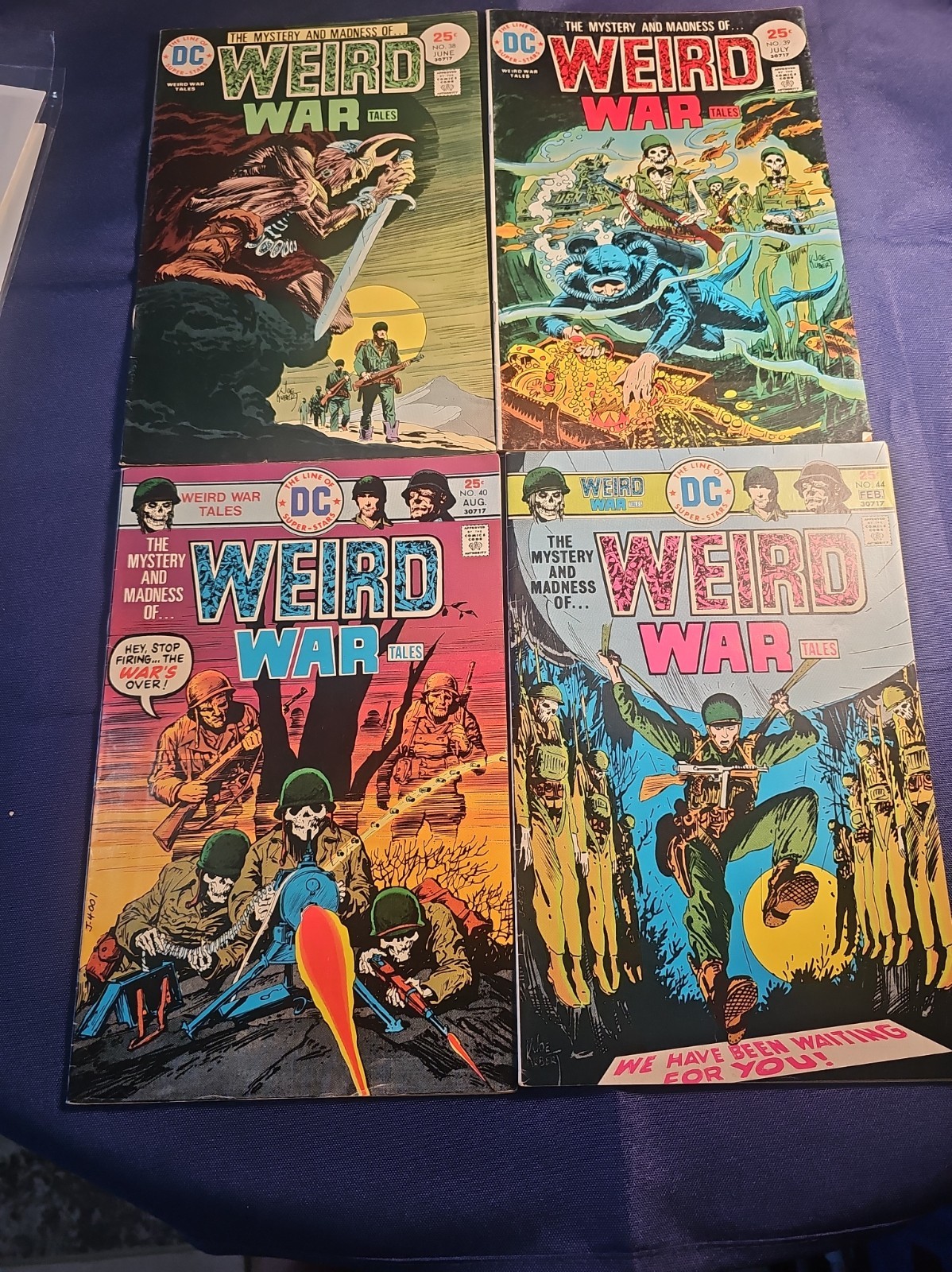 Weird War Tales Lot. Issues #38,39,40,44