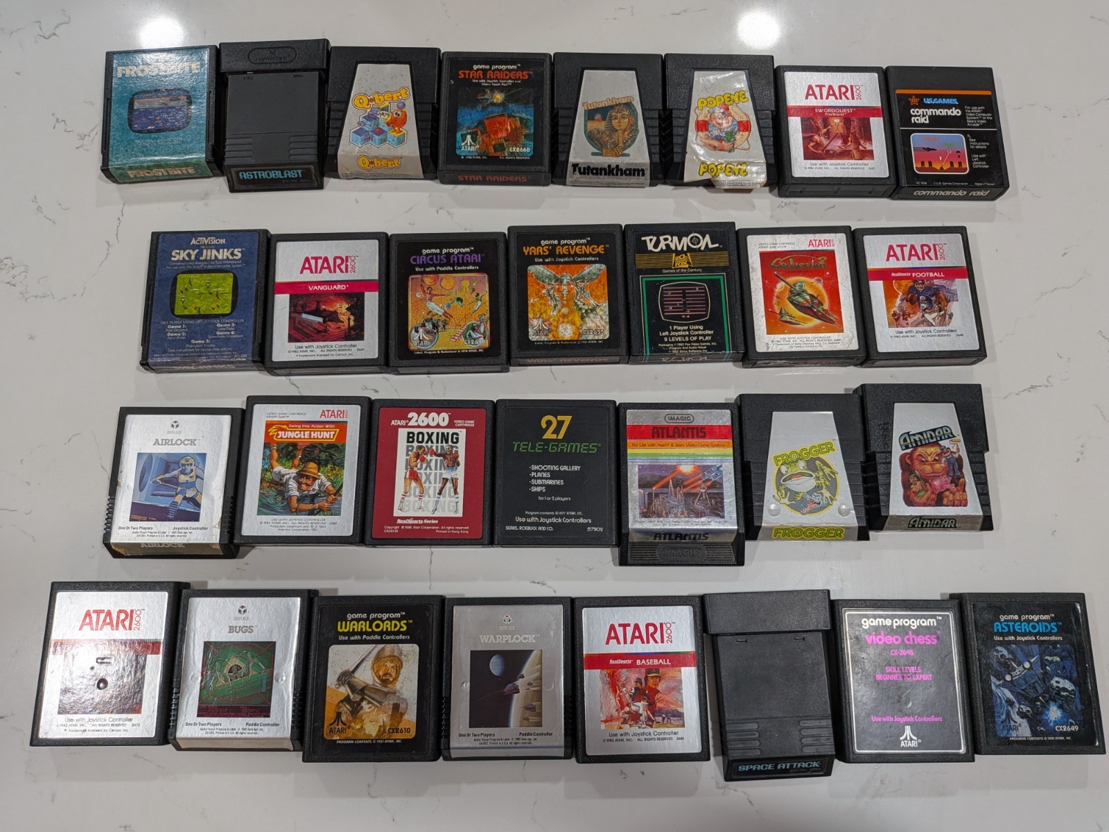 Retro Atari 2600 30-Game Bundle: Popeye, Frogger, Tutankham, Yar\'s Revenge more