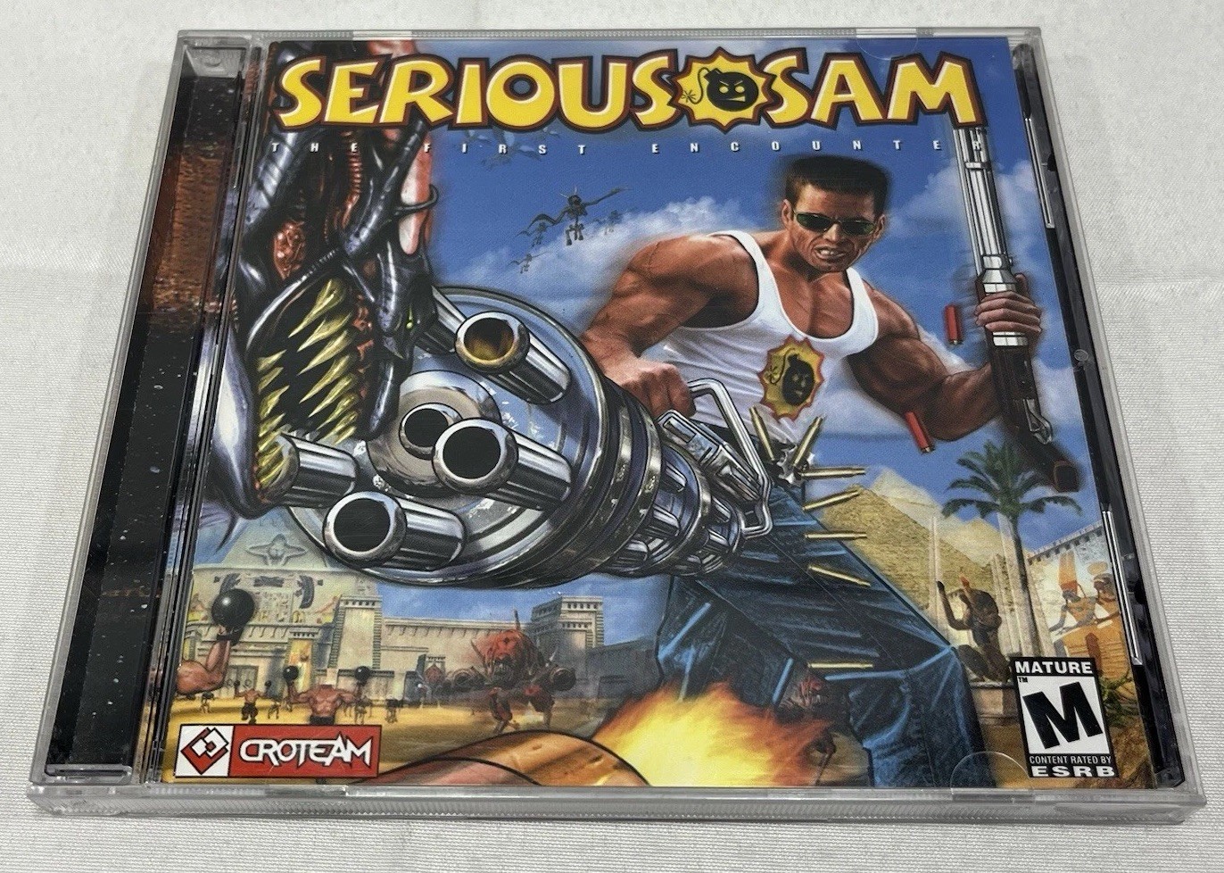 Serious Sam: The First Encounter (PC CD-ROM, 2001) Complete In Jewel Case