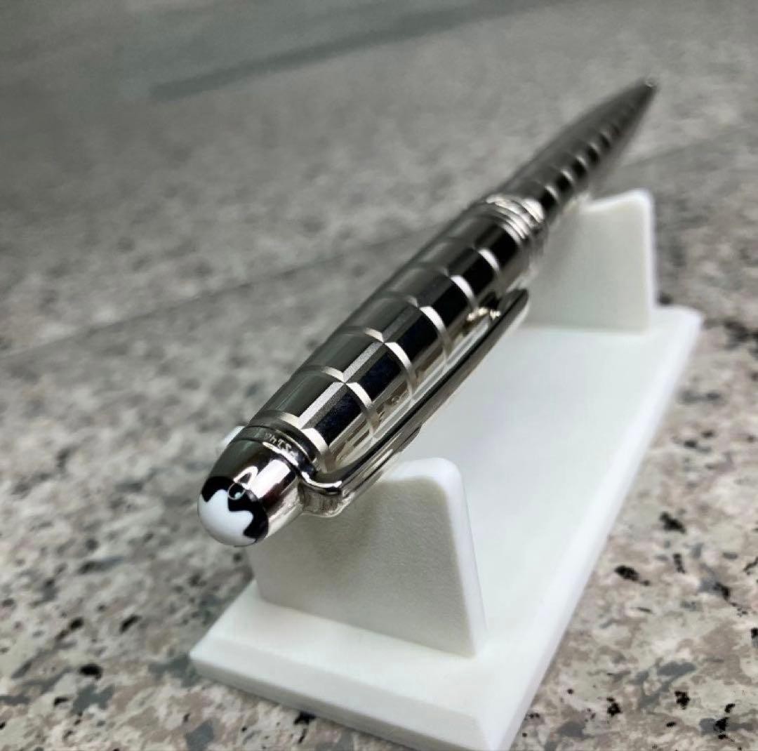 Montblanc Meisterstuck 164 Solitaire Facet Platinum Ballpoint Pen Retired Rare