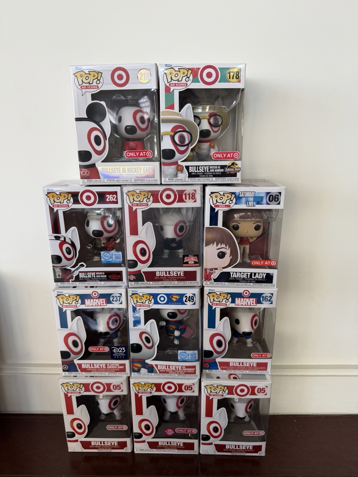Ultimate Target Bullseye Funko Pop Collection Marvel, Disney, SNL, Flocked