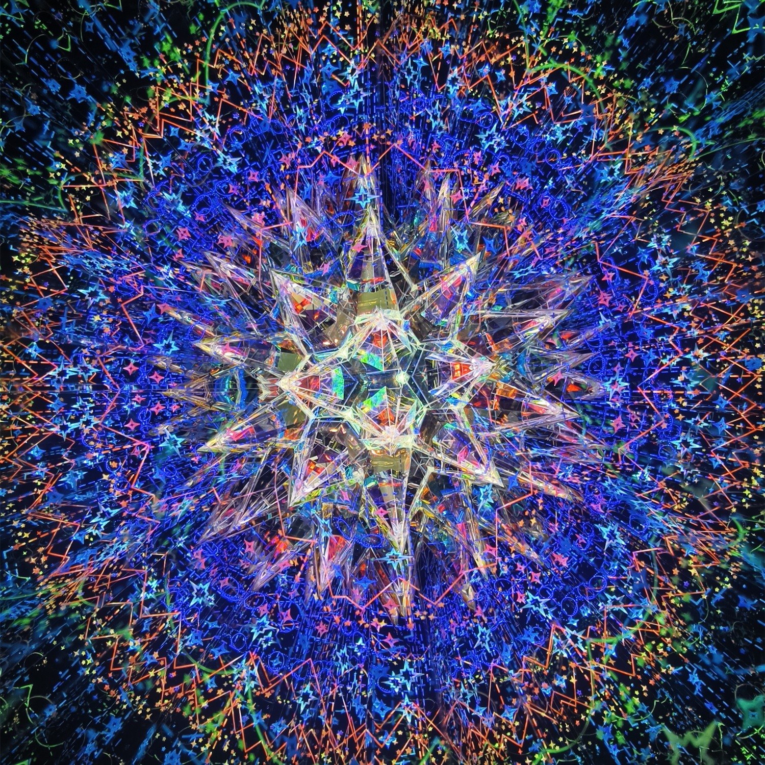 Starry Night Traveler Triple Prism Kaleidoscope 6.7x5.8x22.3cm Gift