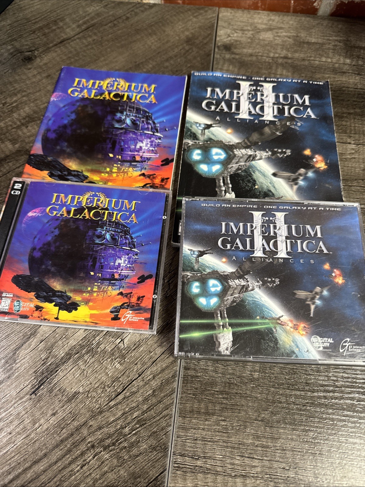 Imperium Galactica I & II 2 Alliances PC Game CD-ROM With Manuals Untested