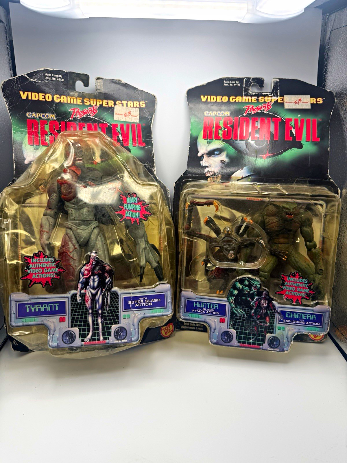 Toy Biz Resident Evil Super Stars Tyrant & Hunter/Chimera Figures 1998 Vintage