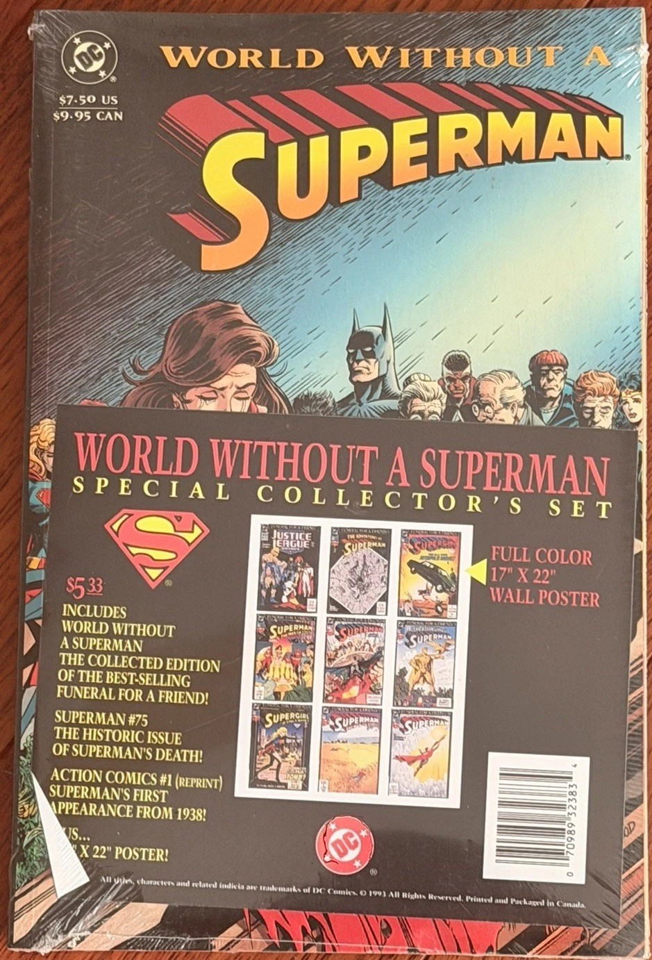 1993 DC Comics – World Without a Superman Special Collector’s Set Factory Sealed
