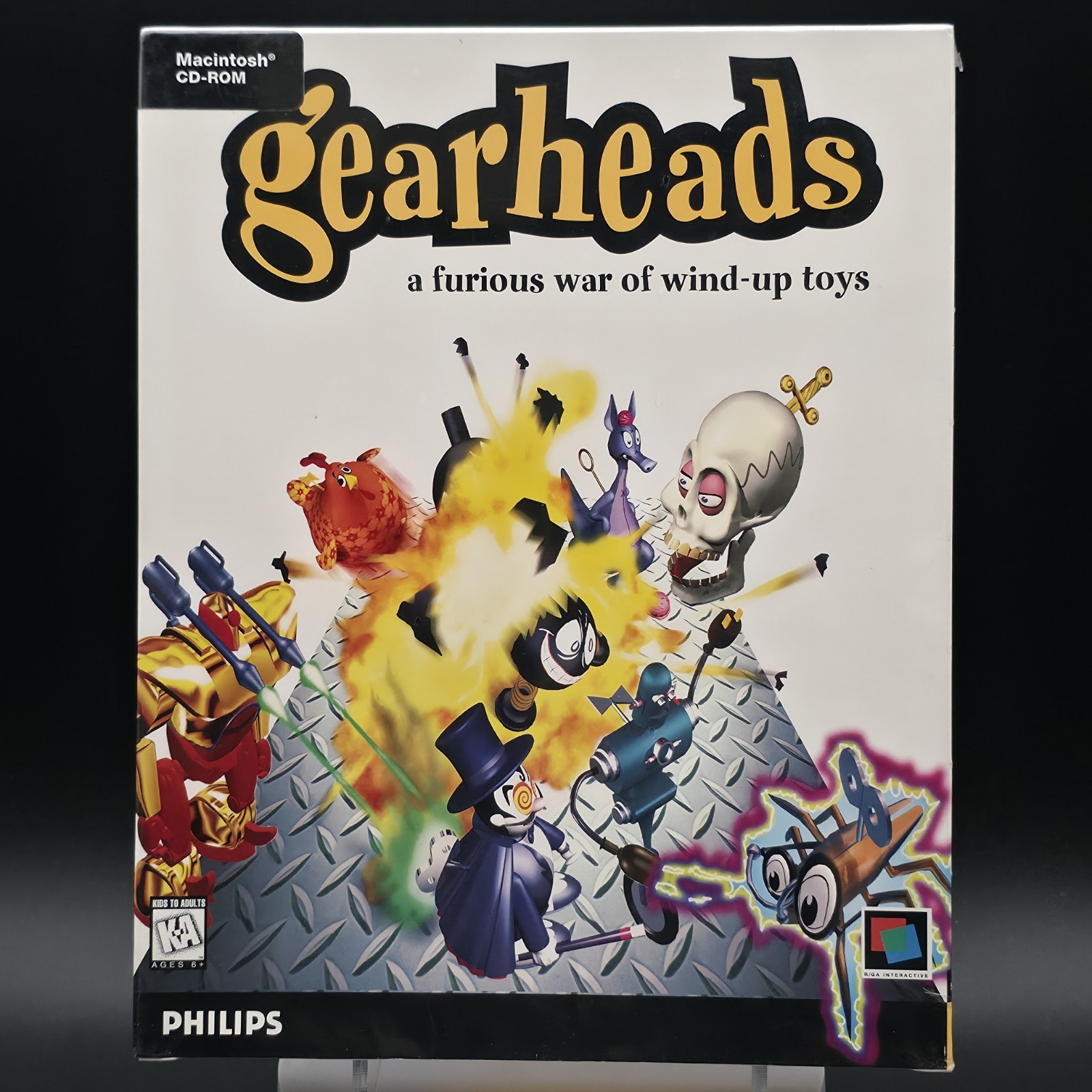Gearheads: A Furious War of Wind-Up Toys, 1996, Big Box, New & Sealed