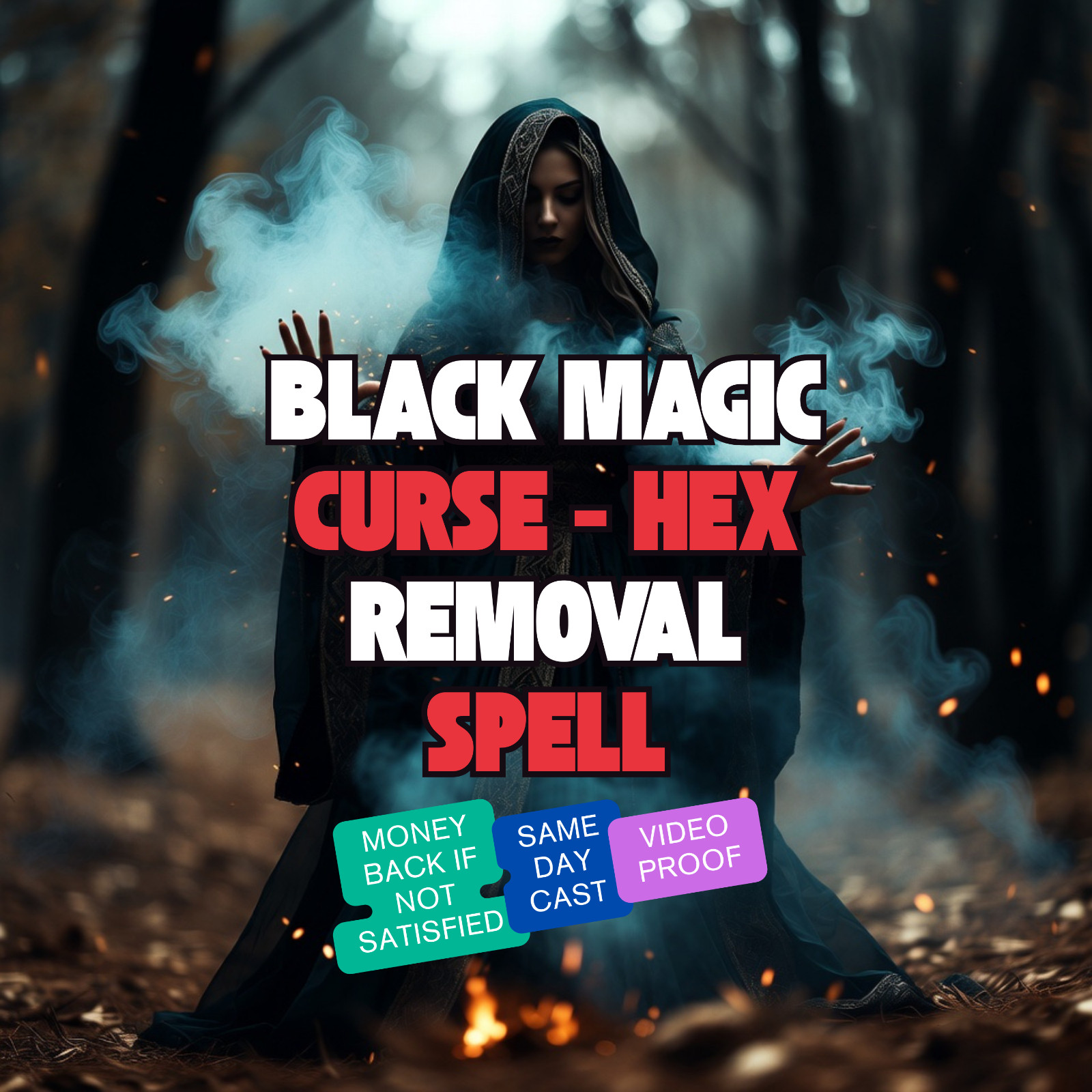 Black Magic, Negative Energy, Curse Removal Spell, Evil Eye, Hex Cleansing