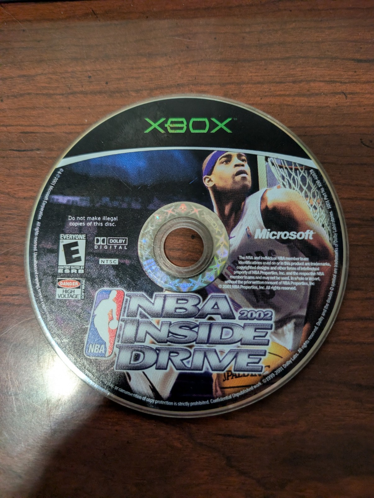 NBA Inside Drive 2002 (Microsoft Xbox, 2002) NO TRACKING - DISC ONLY