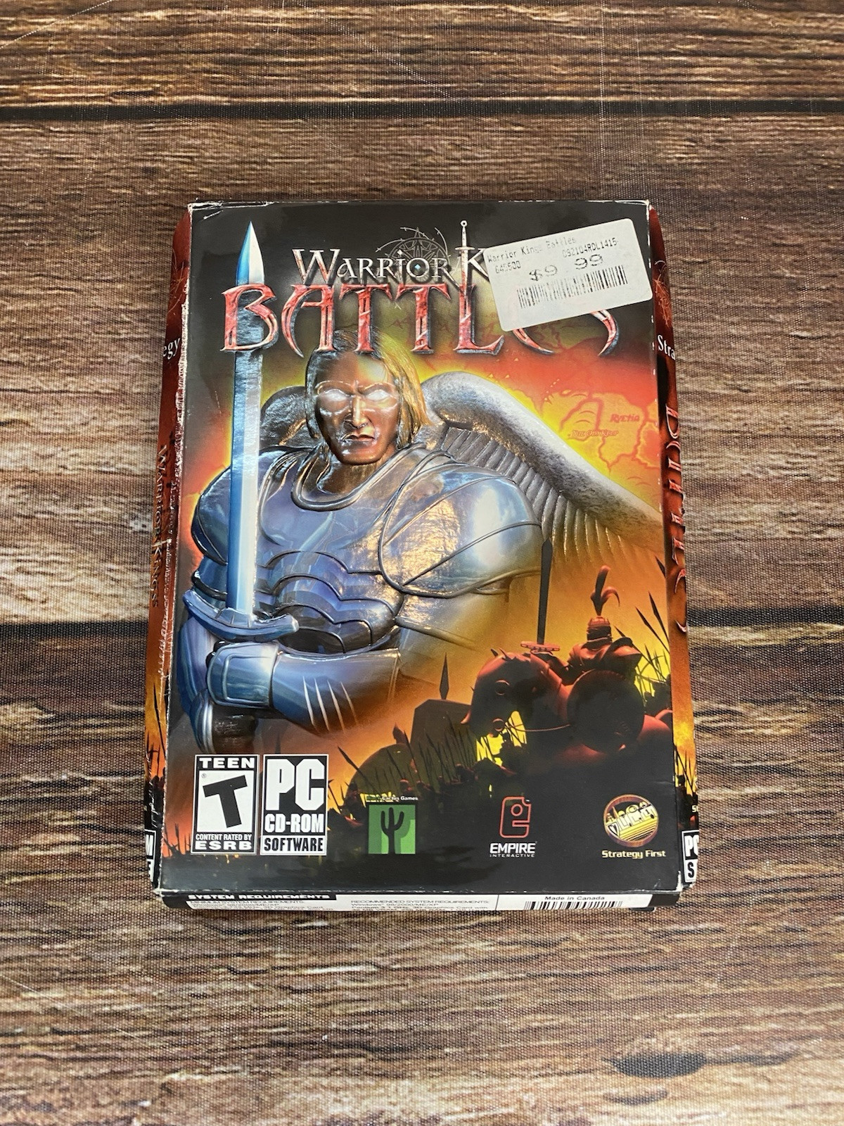 Warrior Kings: Battles (PC, 2003) Brand New Sealed in Retail Box