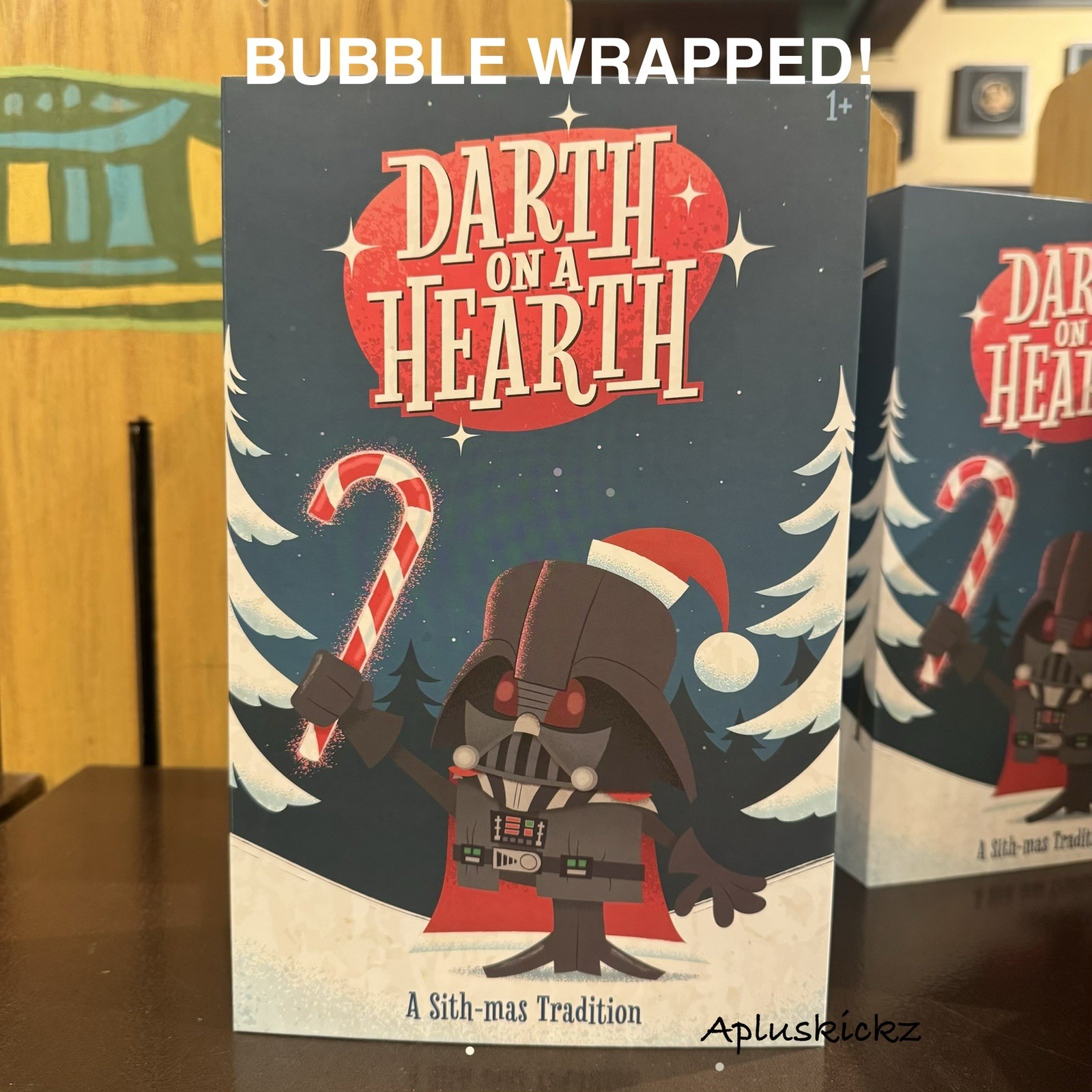 2026 Disney Parks Star Wars Santa Darth on A Hearth Vader Plush BUBBLE WRAPPED