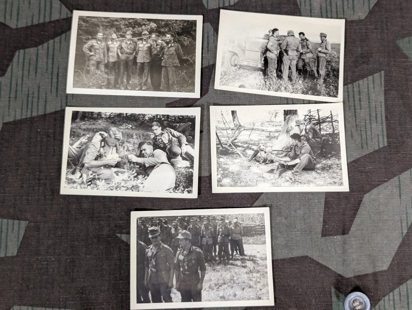 Lot of 5 WWII German Gebirgsjager Photos Austrian Tunic Mountain Troops Soldiers