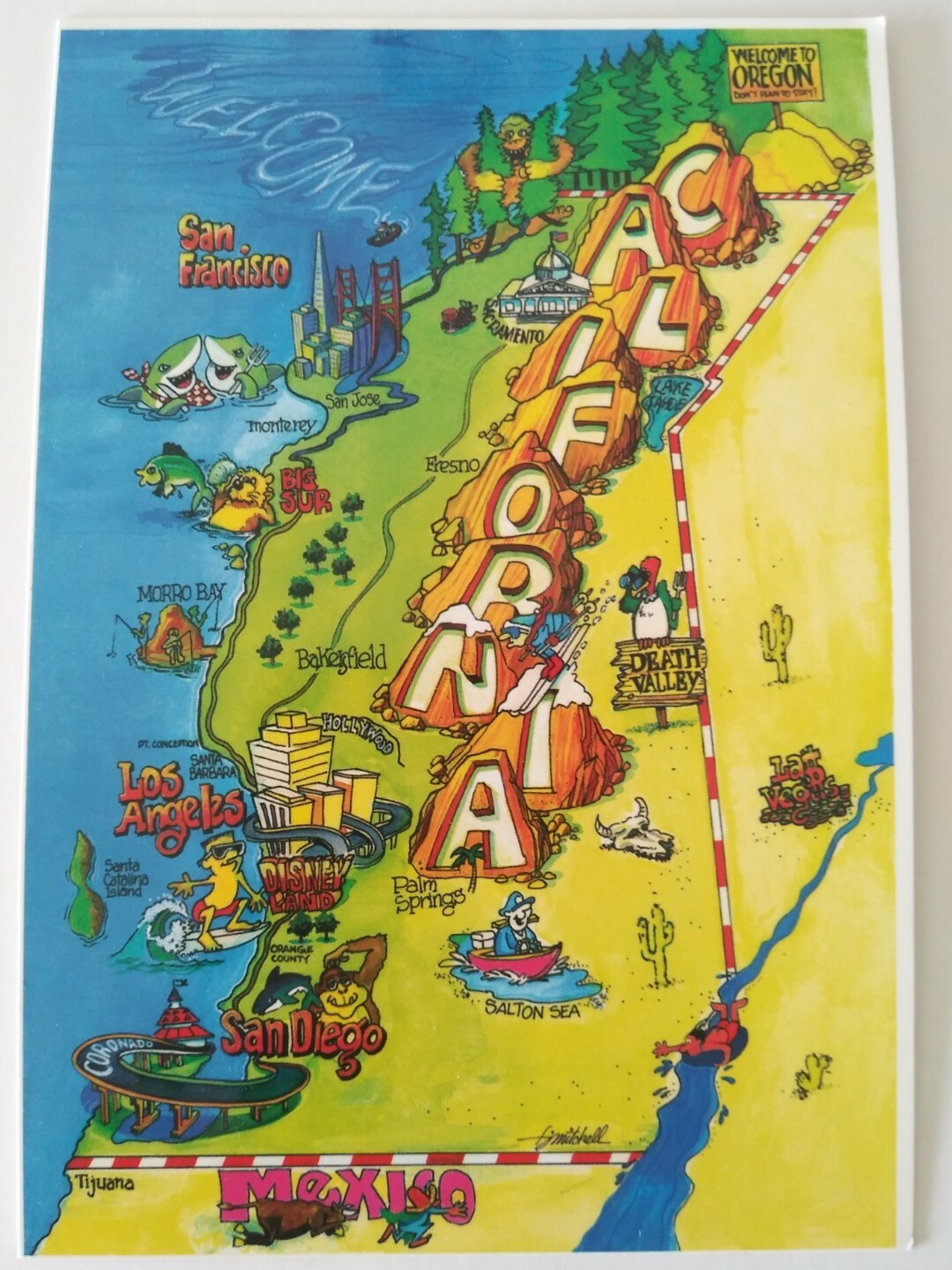 California State California Scene Postcard