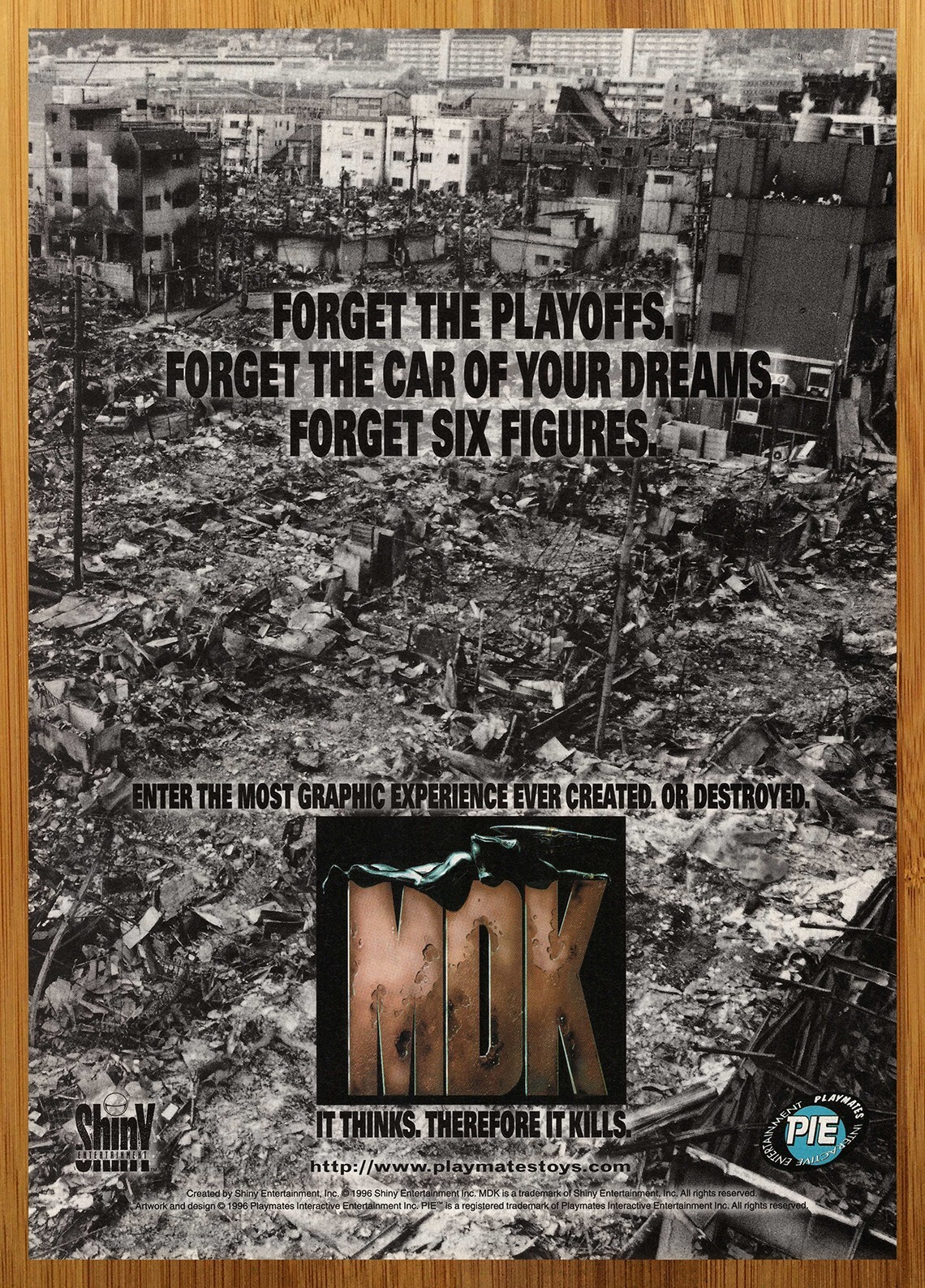 1996 MDK Playstation 1 PS1 Vintage Print Ad/Poster Video Game Promo Wall Art 90s